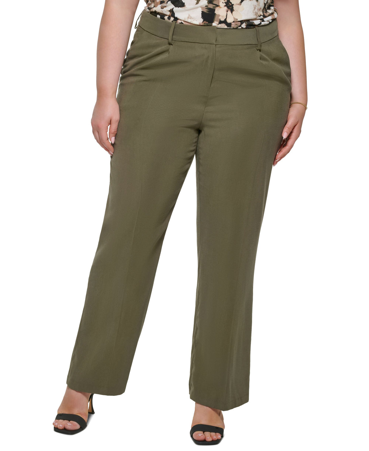 Calvin Klein Plus Size Wide Leg Pants