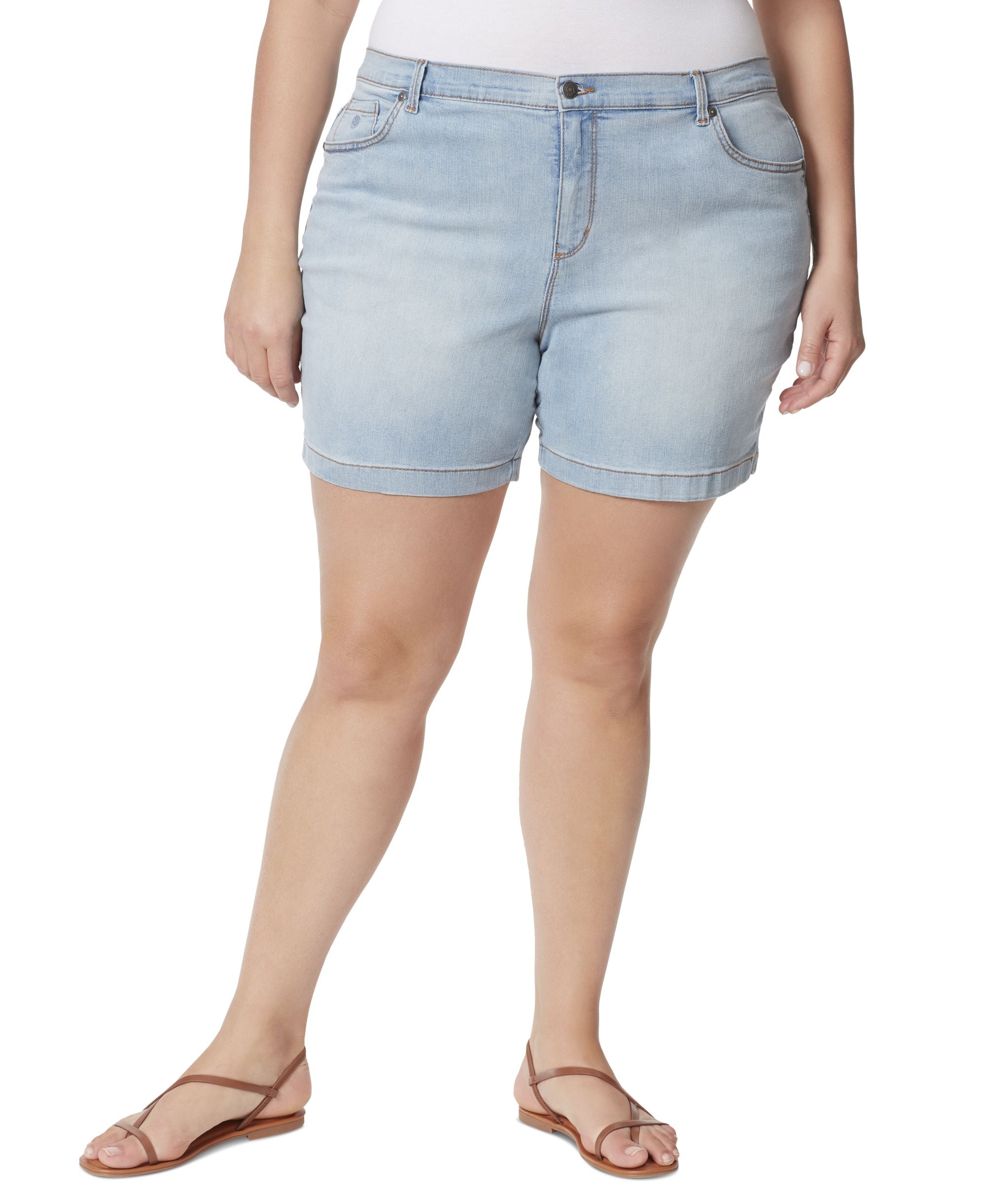 Gloria Vanderbilt Plus Size Amanda Denim Shorts