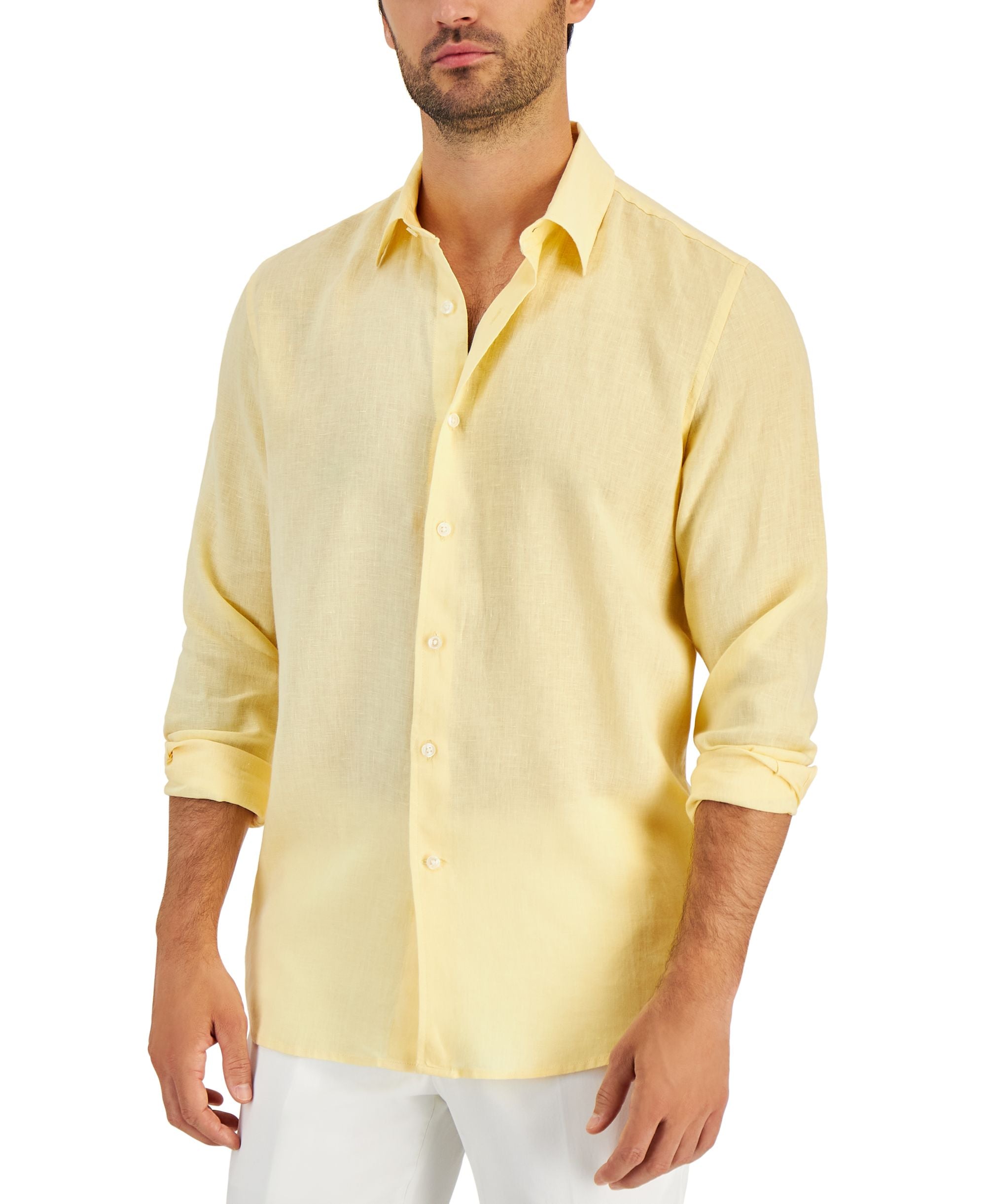 Club Room Mens Linen Shirt