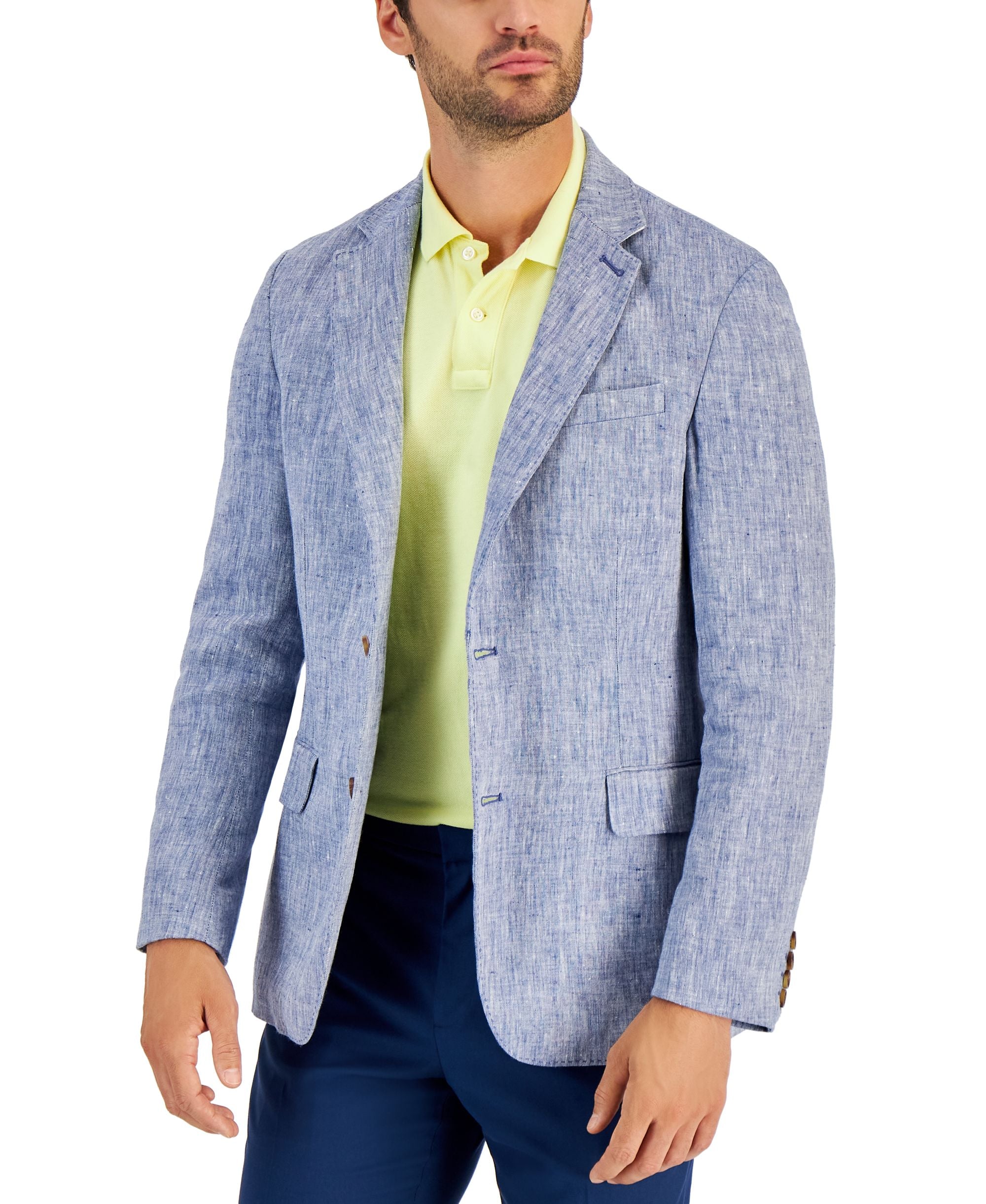 Club Room Mens Linen Blazer