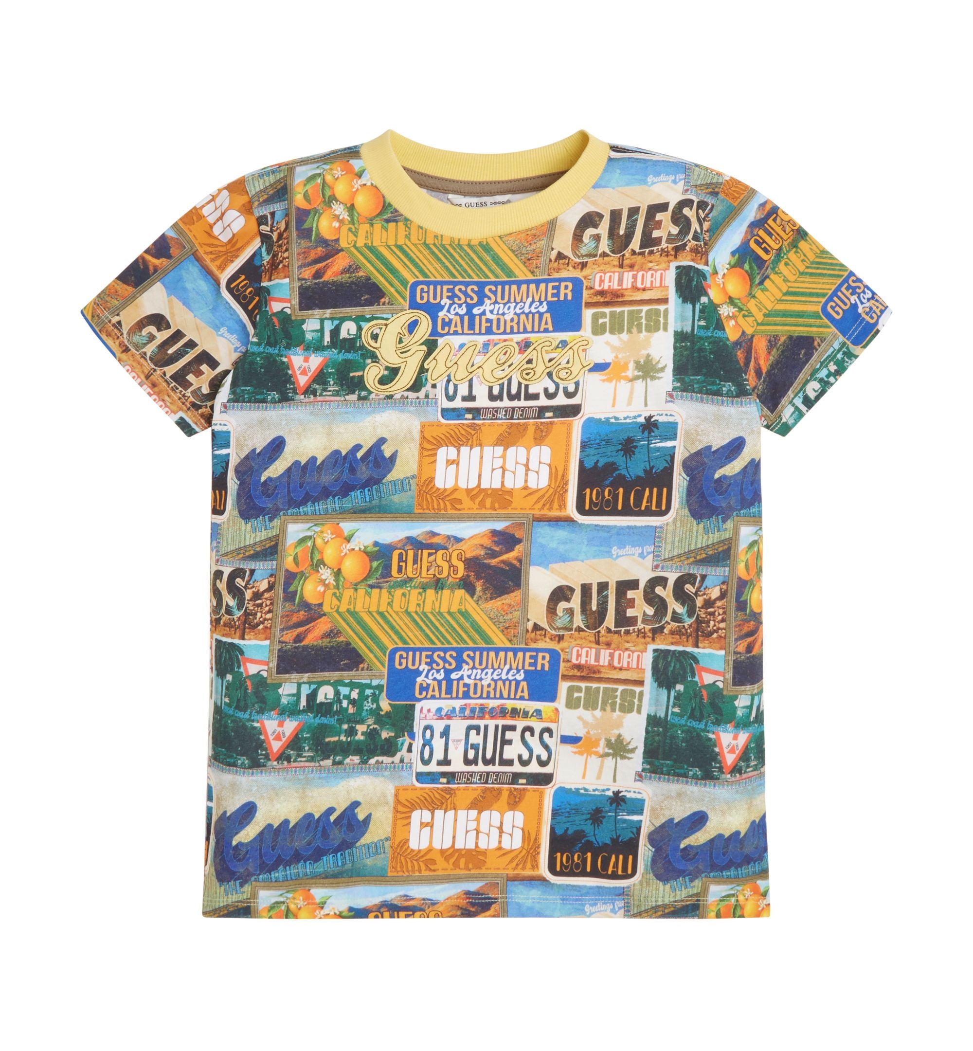 Big Boys All Over Print Applique Logo T-Shirt