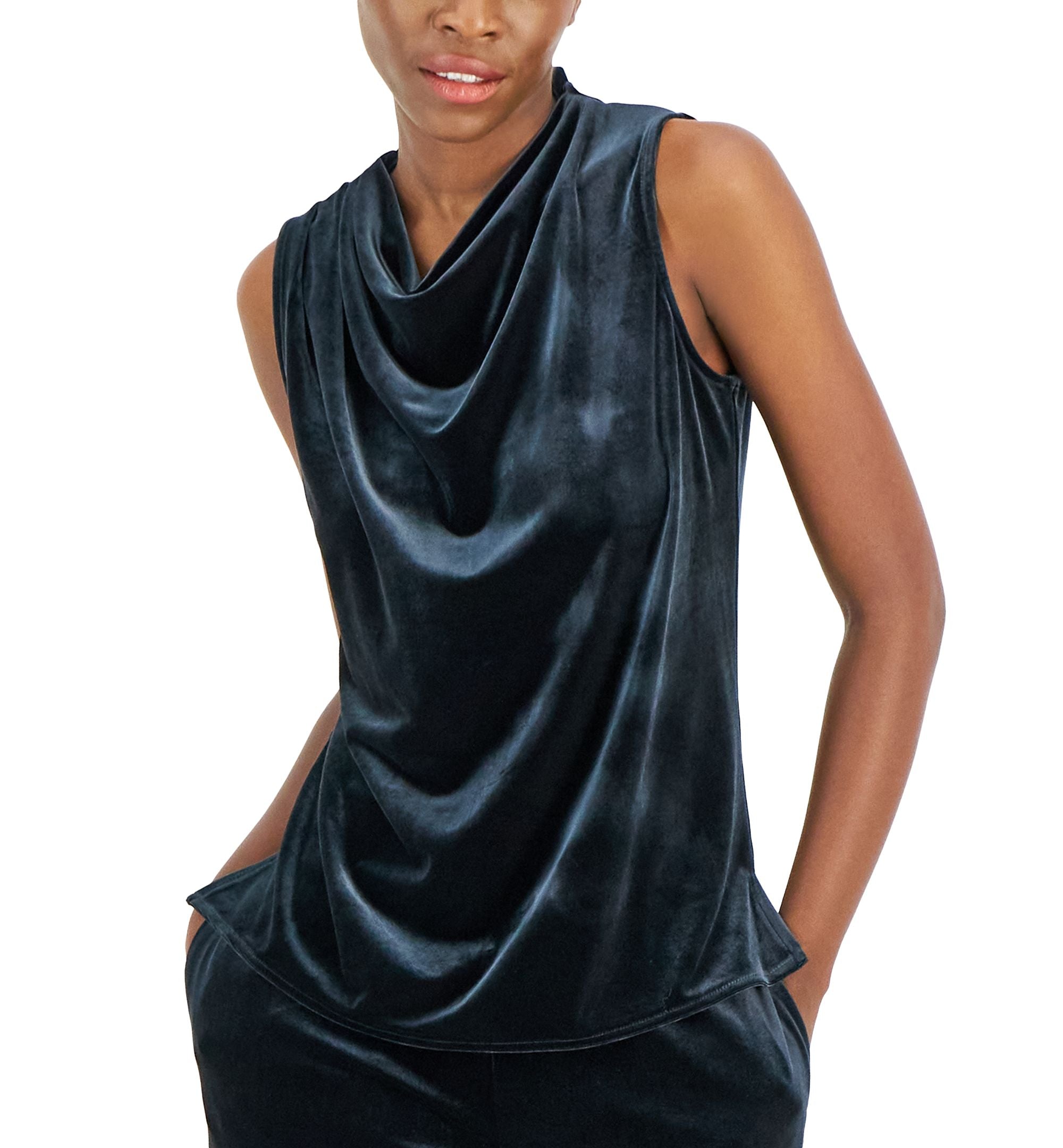 Alfani Petite Velour Tank Top