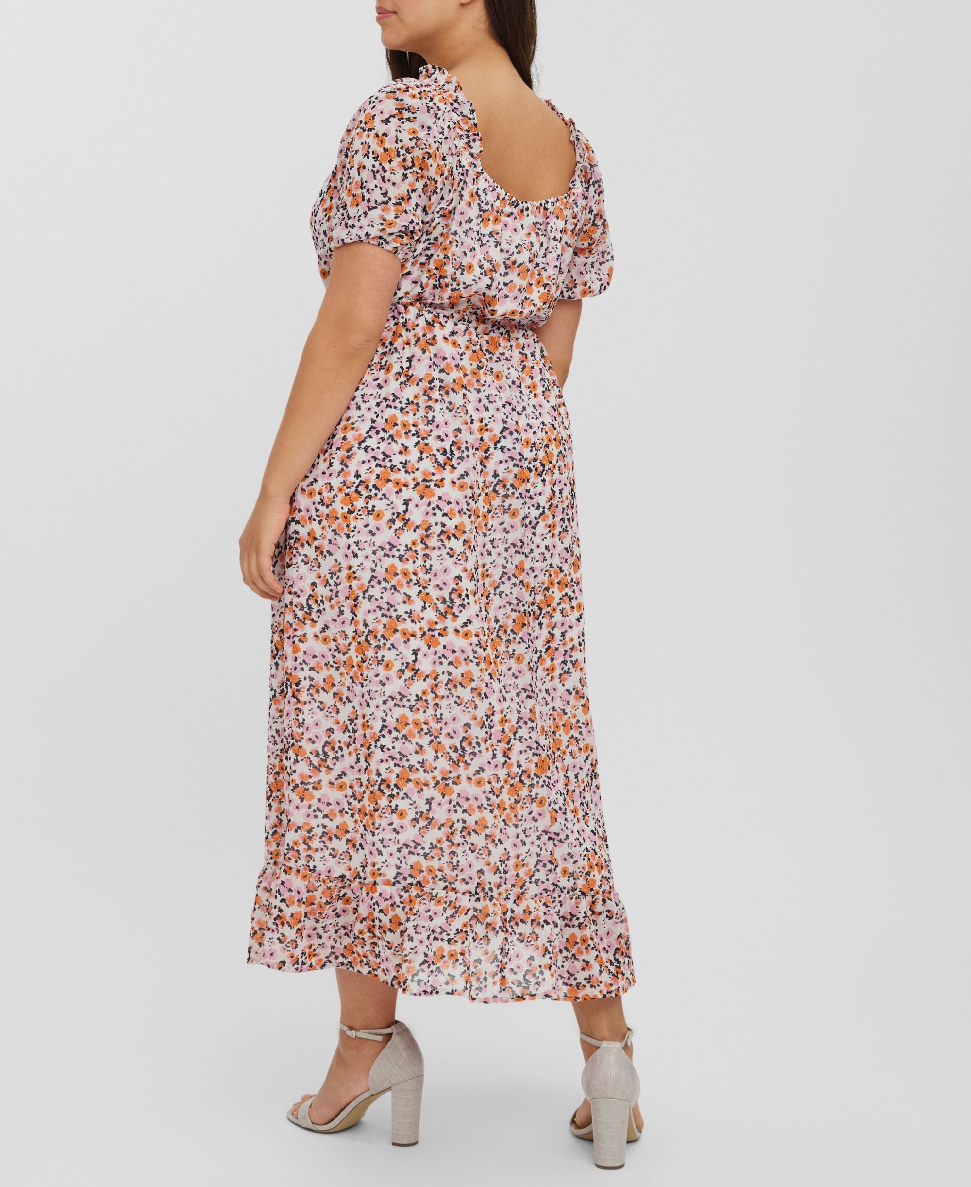 Vero Moda Plus Size Daniella Short Sleeve Ankle Dress