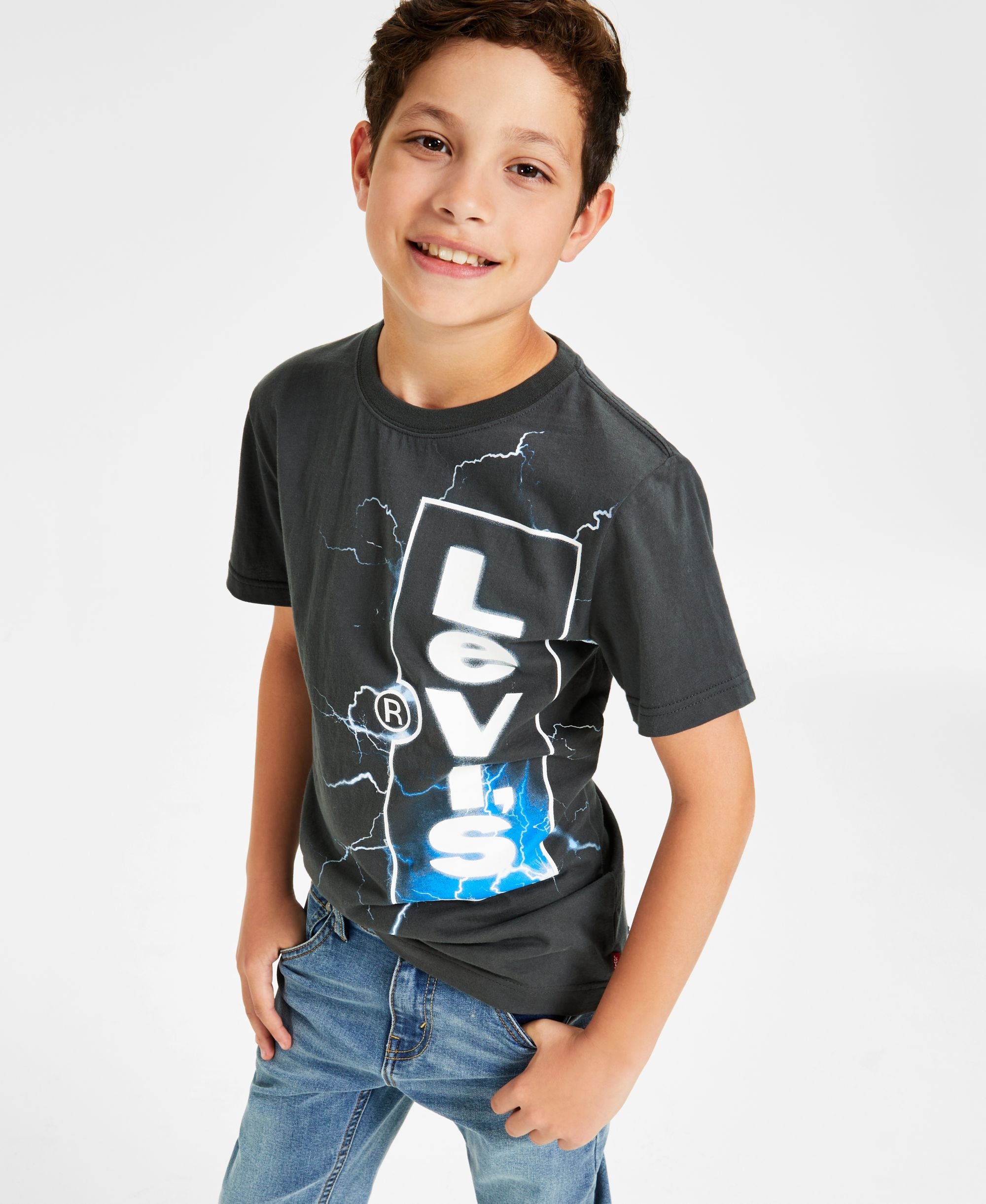 Levis Big Boys Lightning Strike Graphic T-Shirt