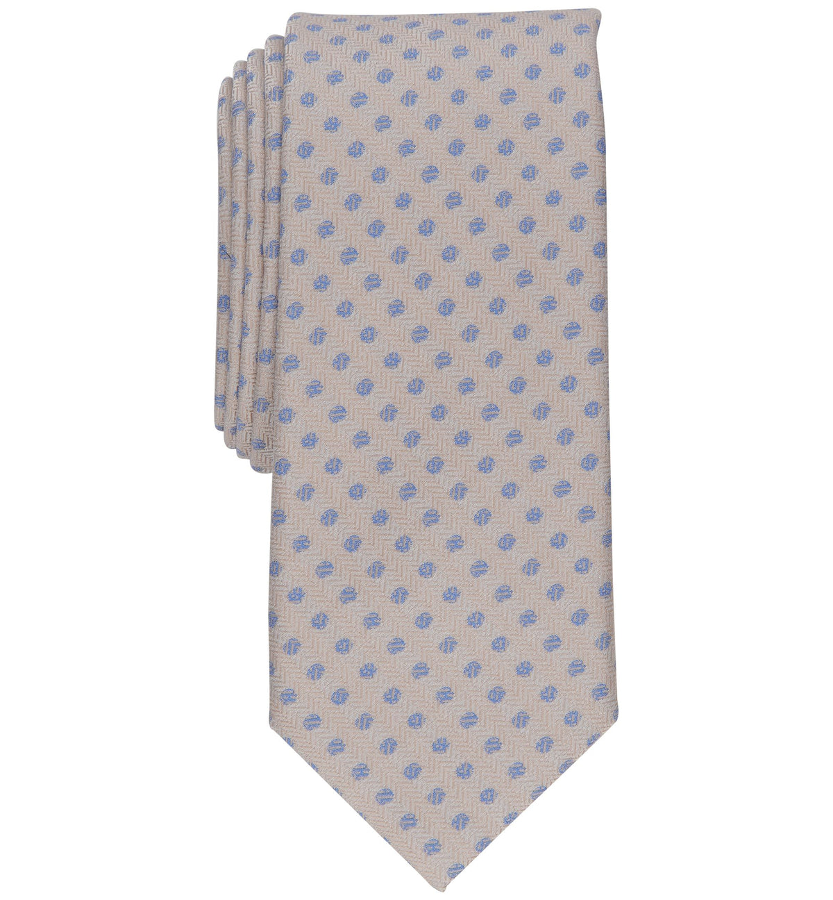 Men's Slim Herringbone Dot Tie
