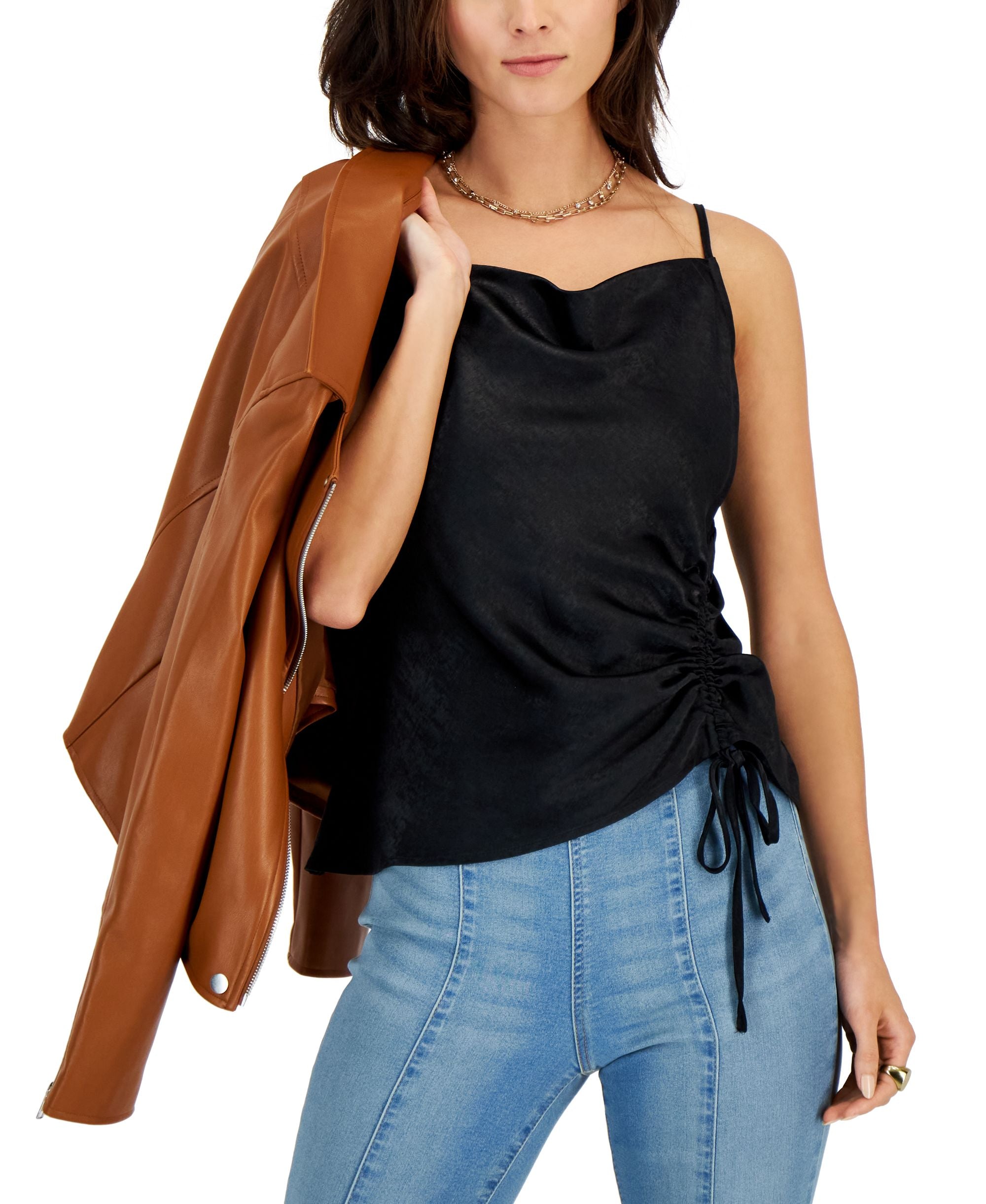 INC International Concepts Womens Side Ruched Camisole