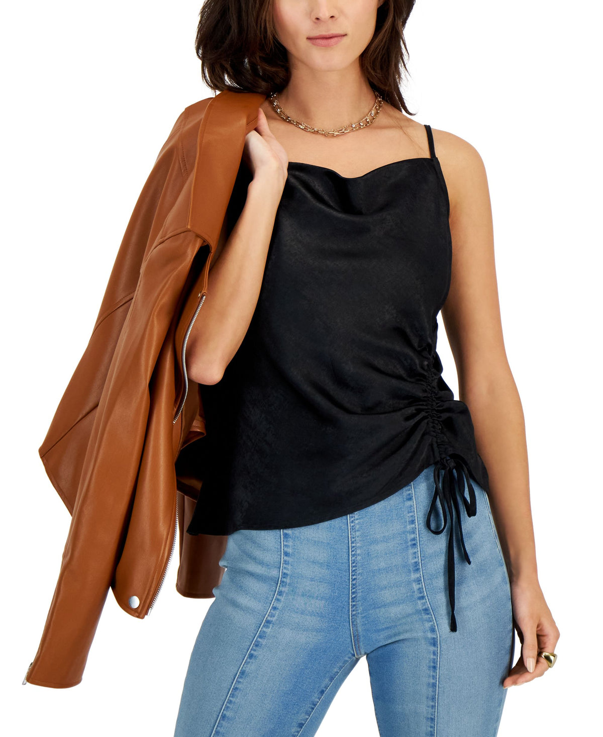 INC International Concepts Womens Side Ruched Camisole