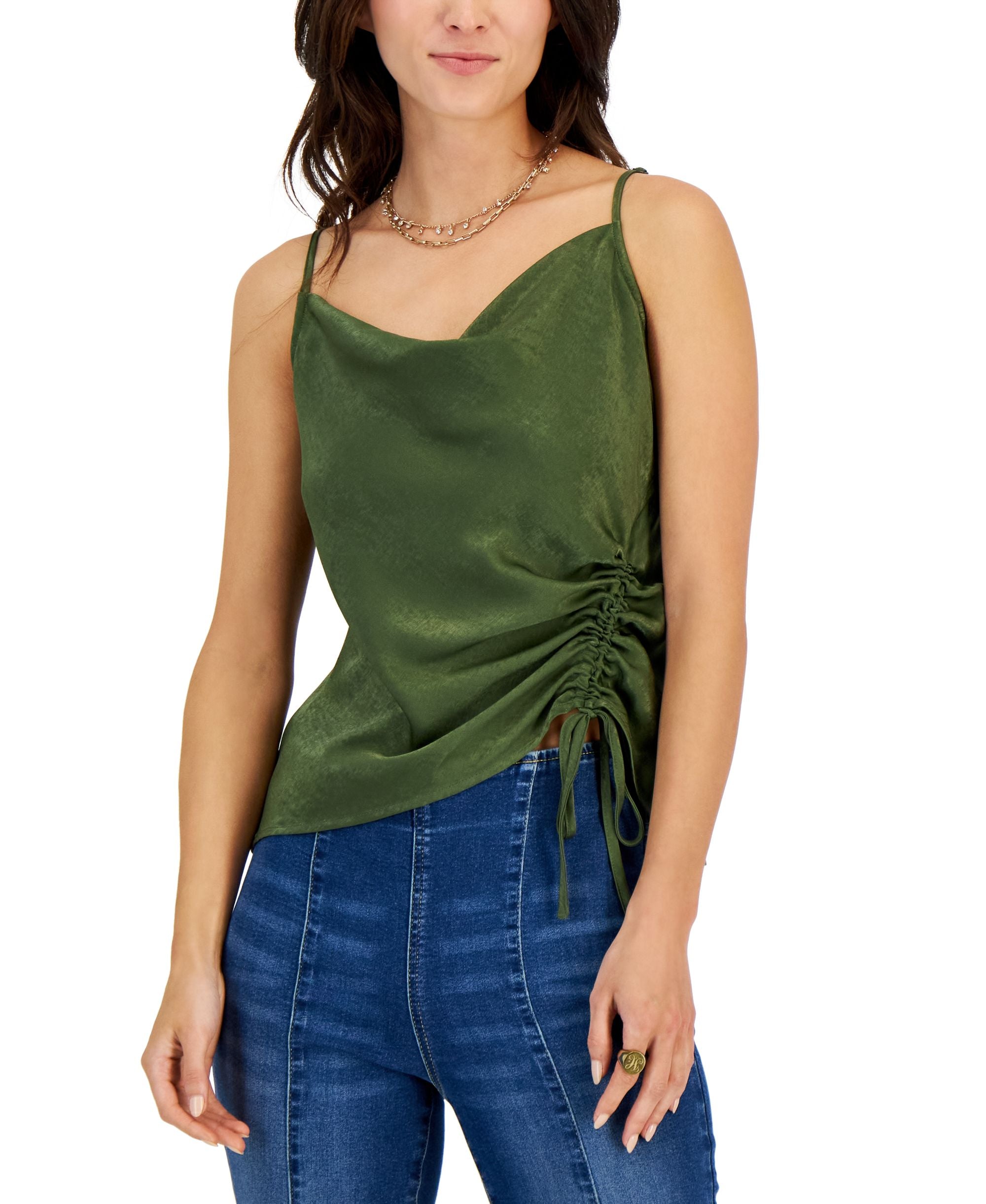 INC International Concepts Womens Side Ruched Camisole