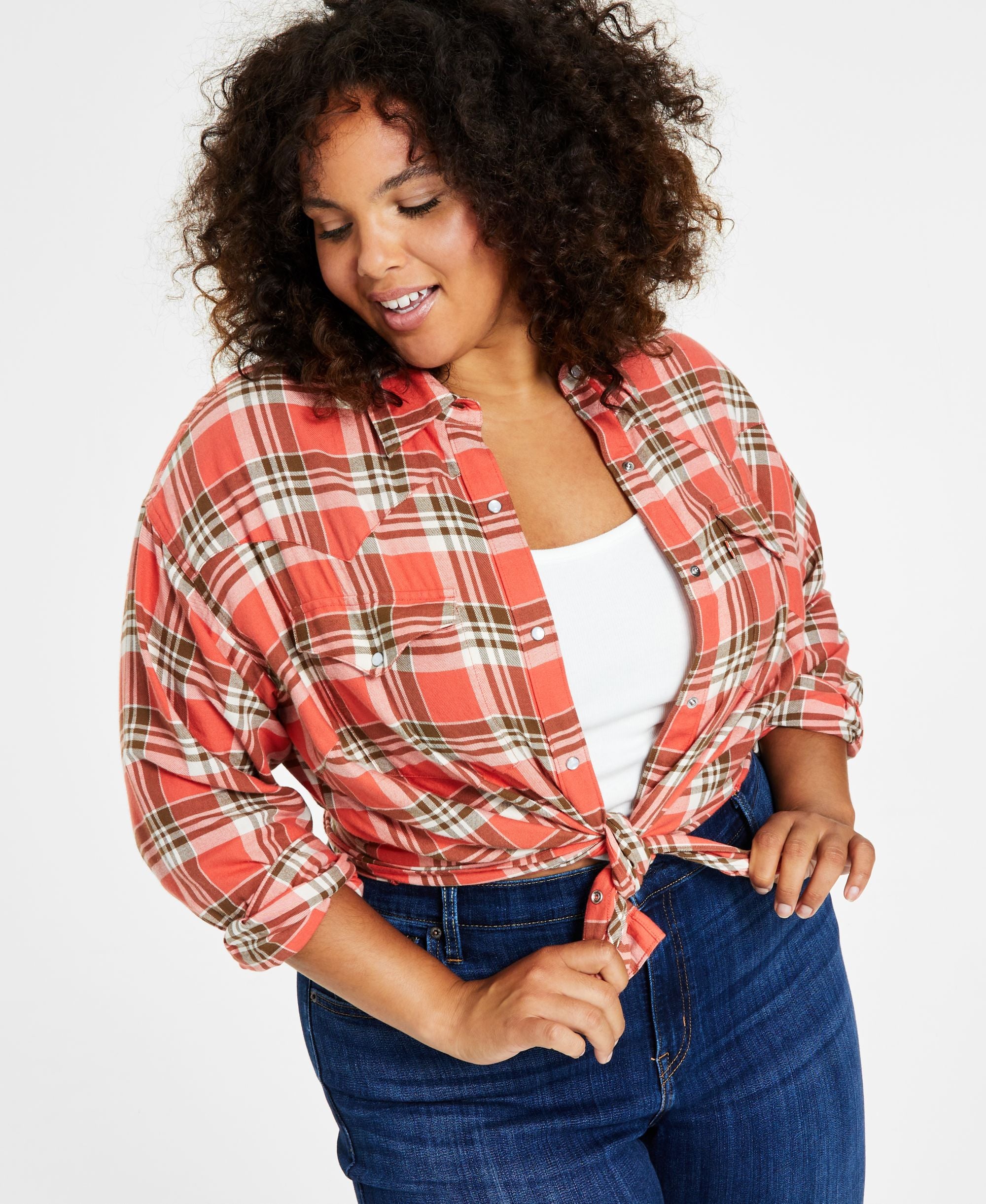 Levis Plus Size Dylan Relaxed Western Shirt