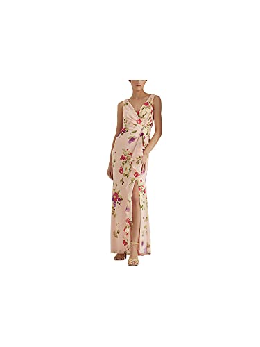 Lauren Ralph Lauren Floral Crinkled Georgette Gown