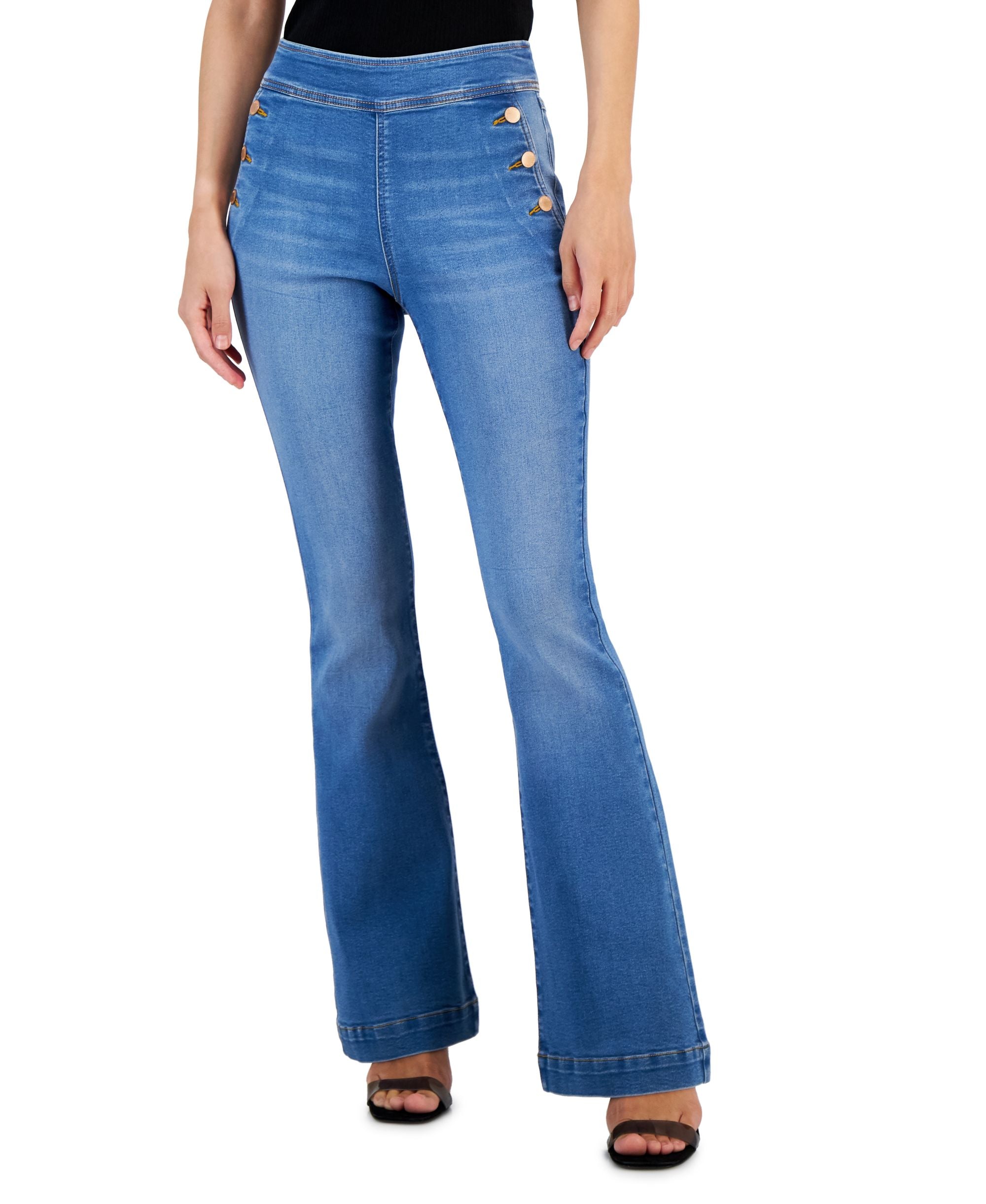 Women's Pull-On Flare-Leg Jeans