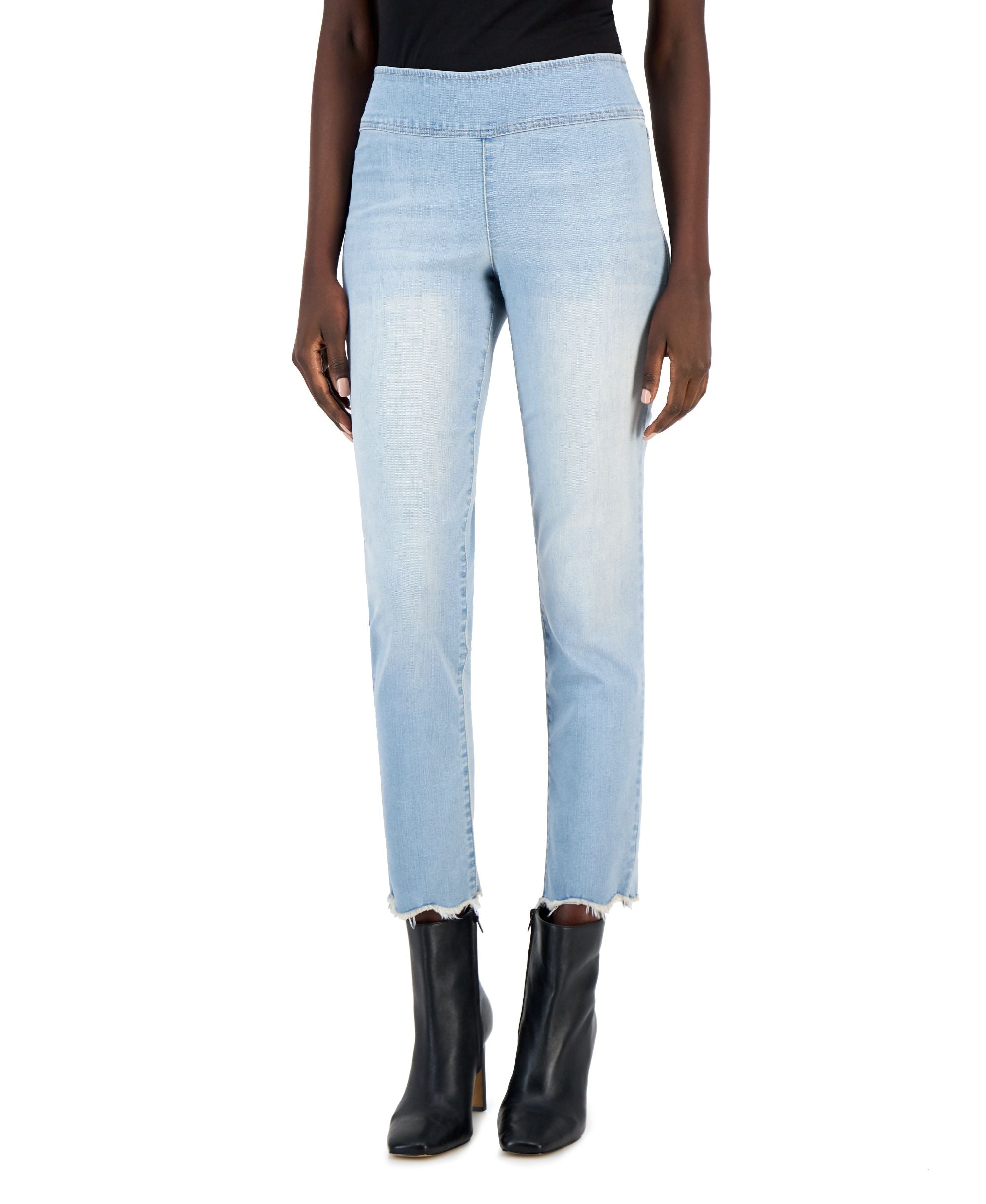 INC International Concepts Womens Pull On Straight Leg Jeans