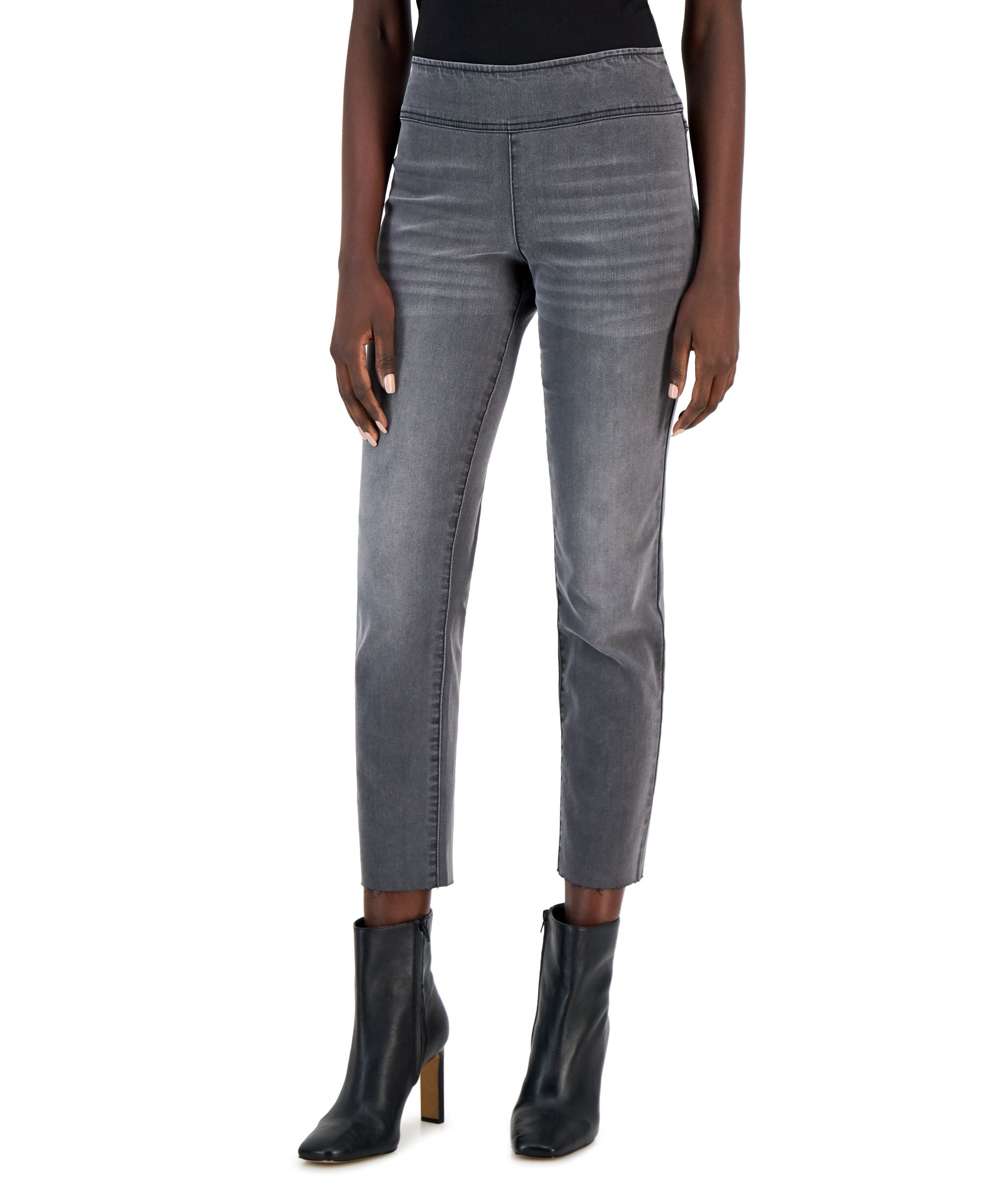 INC International Concepts Womens Pull On Straight Leg Jeans