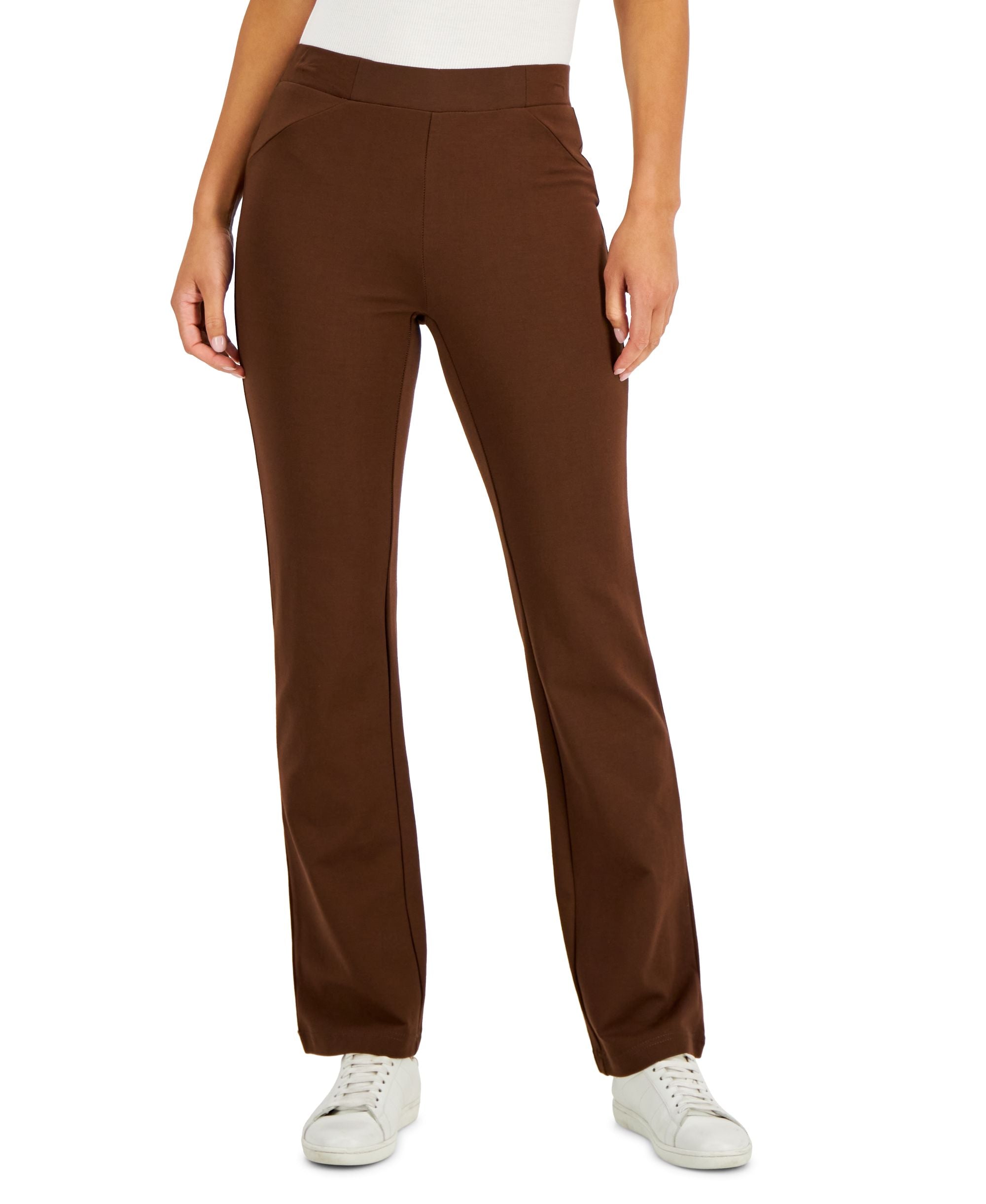 Style & Co Womens Ponte Knit Boot Cut Pants