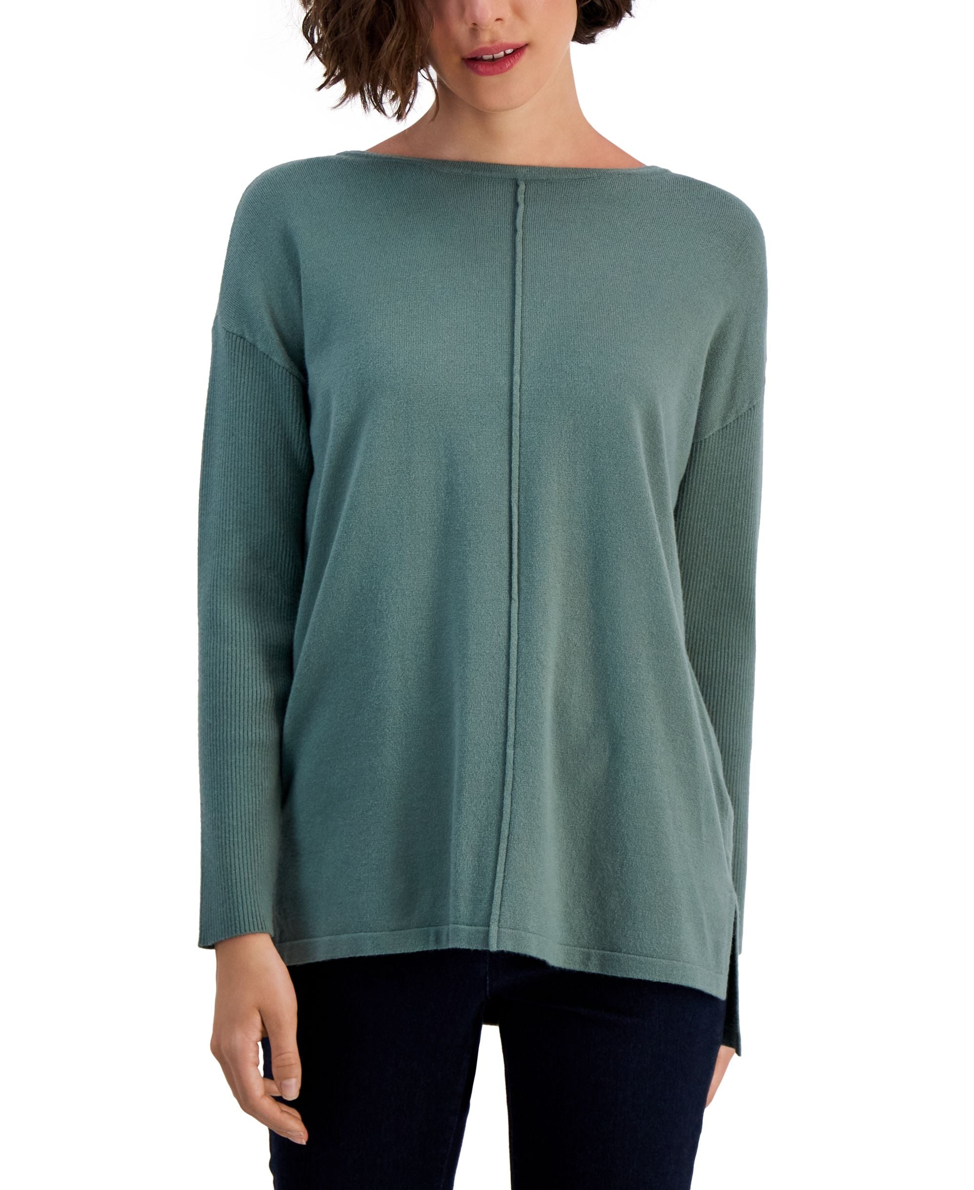 Women's Seam-Front Tunic Sweater