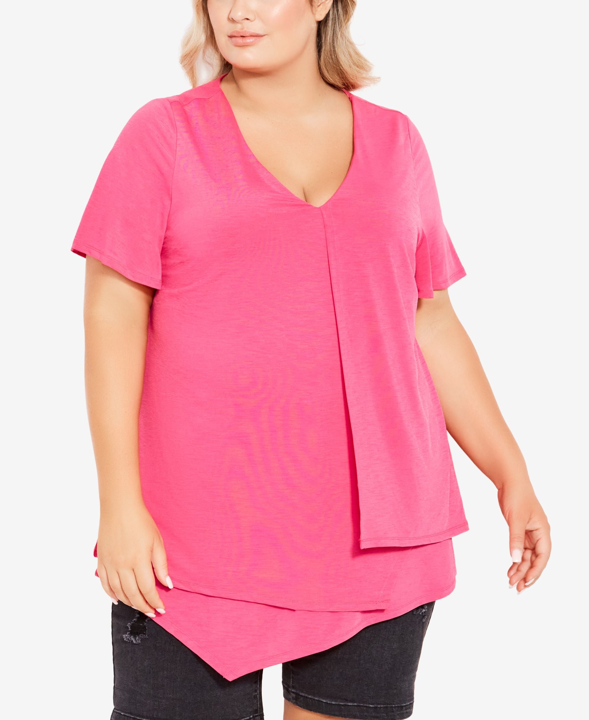 Plus Size Nova Layered Tunic Top