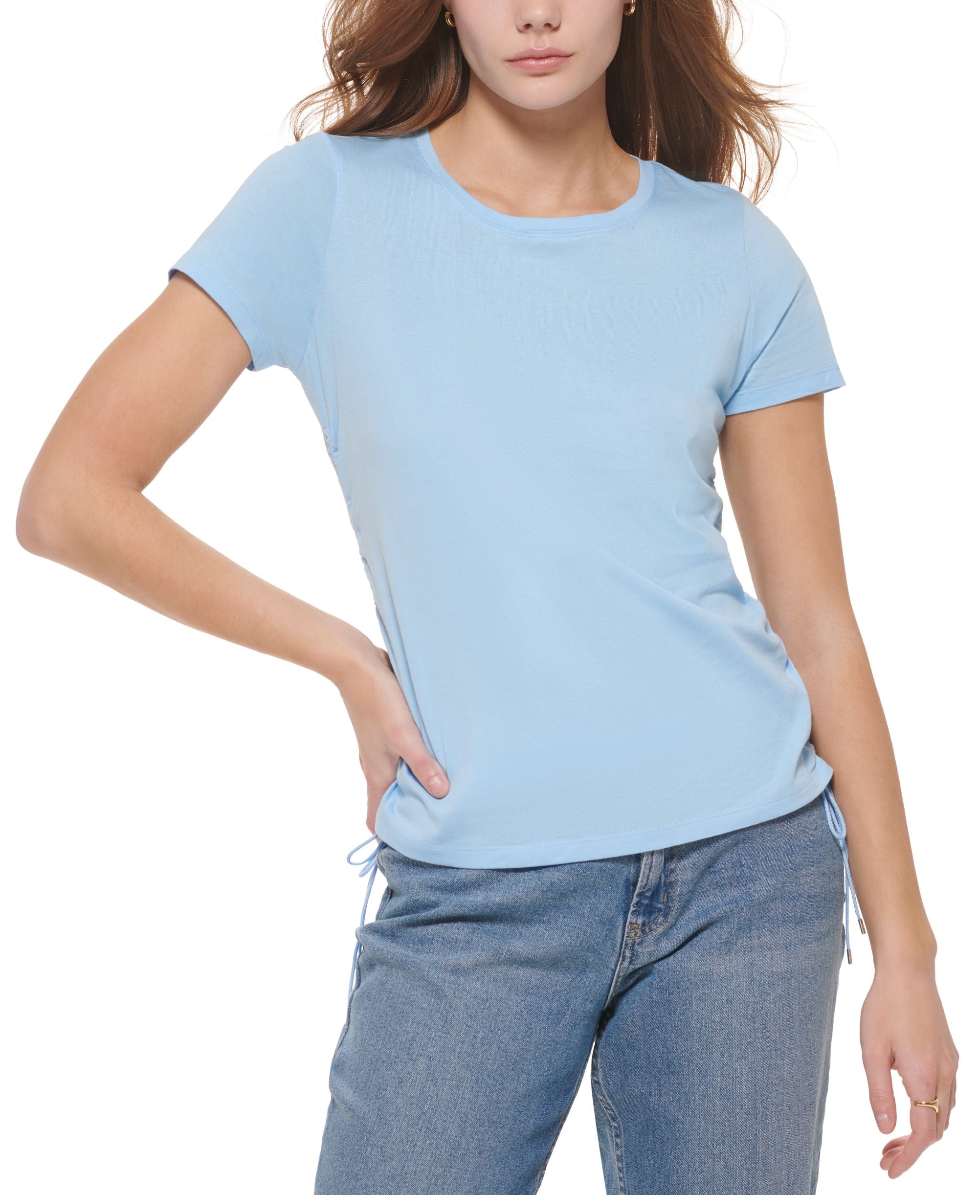 Calvin Klein Womens Cinch Side T-Shirt