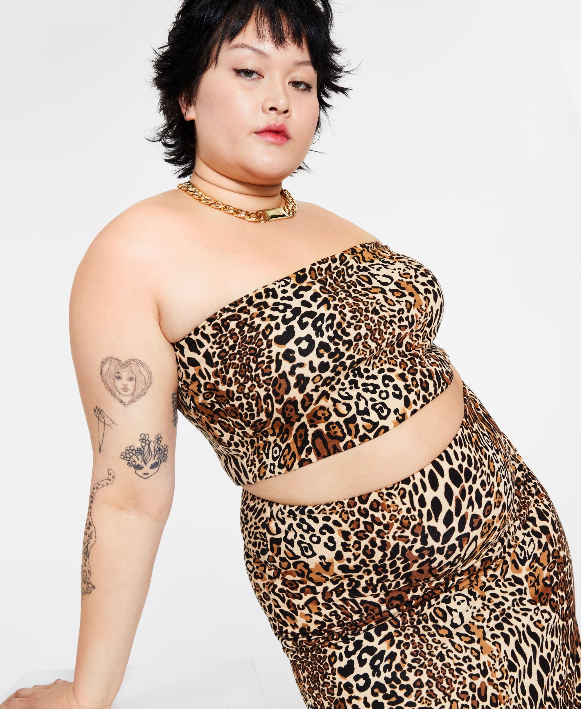 Bar III Trendy Plus Size Printed Tube Top