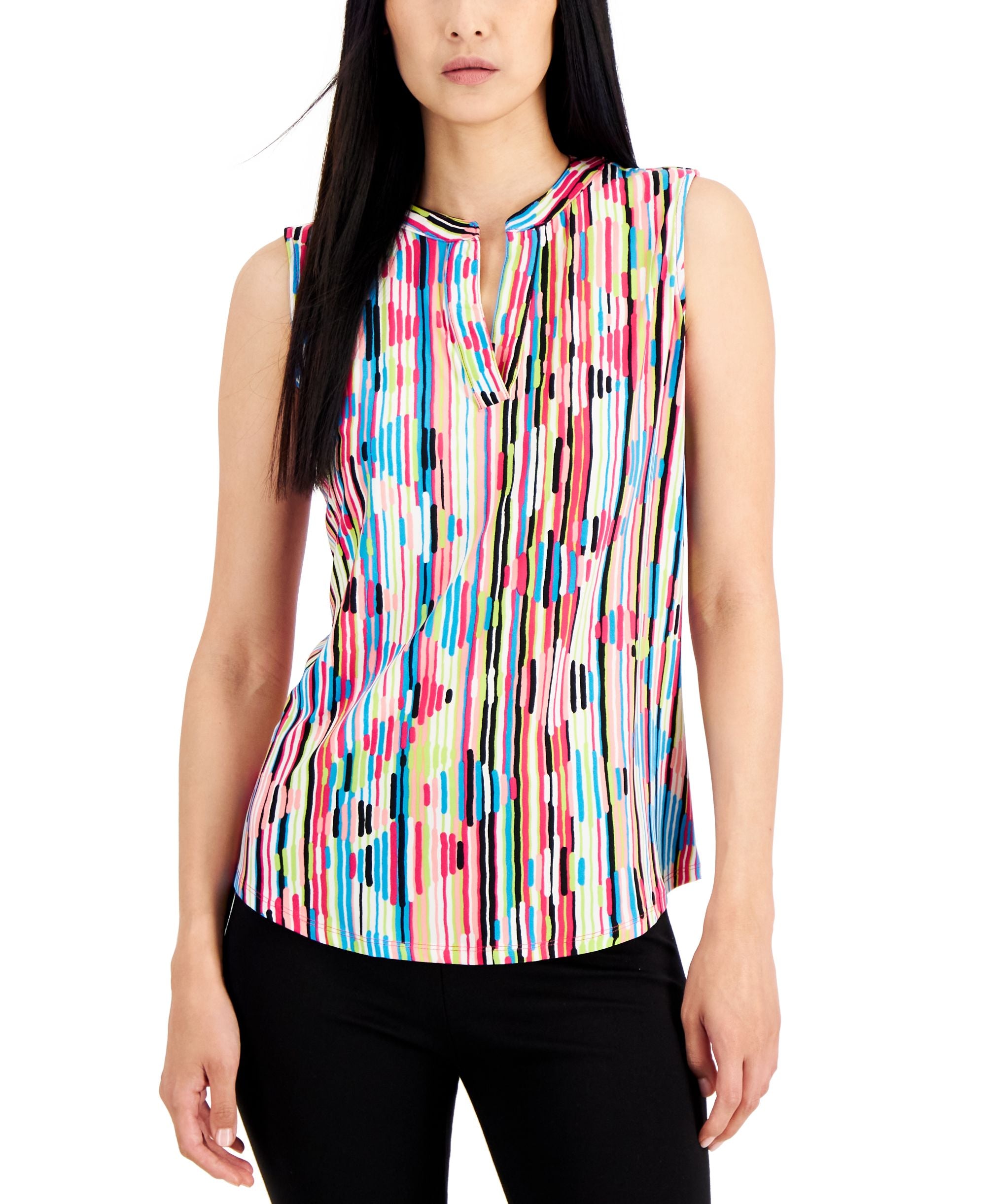 Anne Klein Petite Printed Top