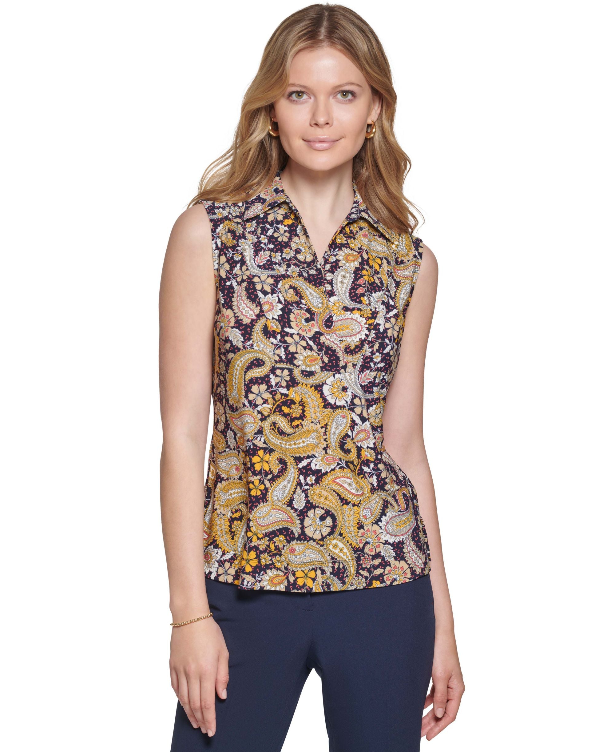 Women's Printed Sleeveless Top