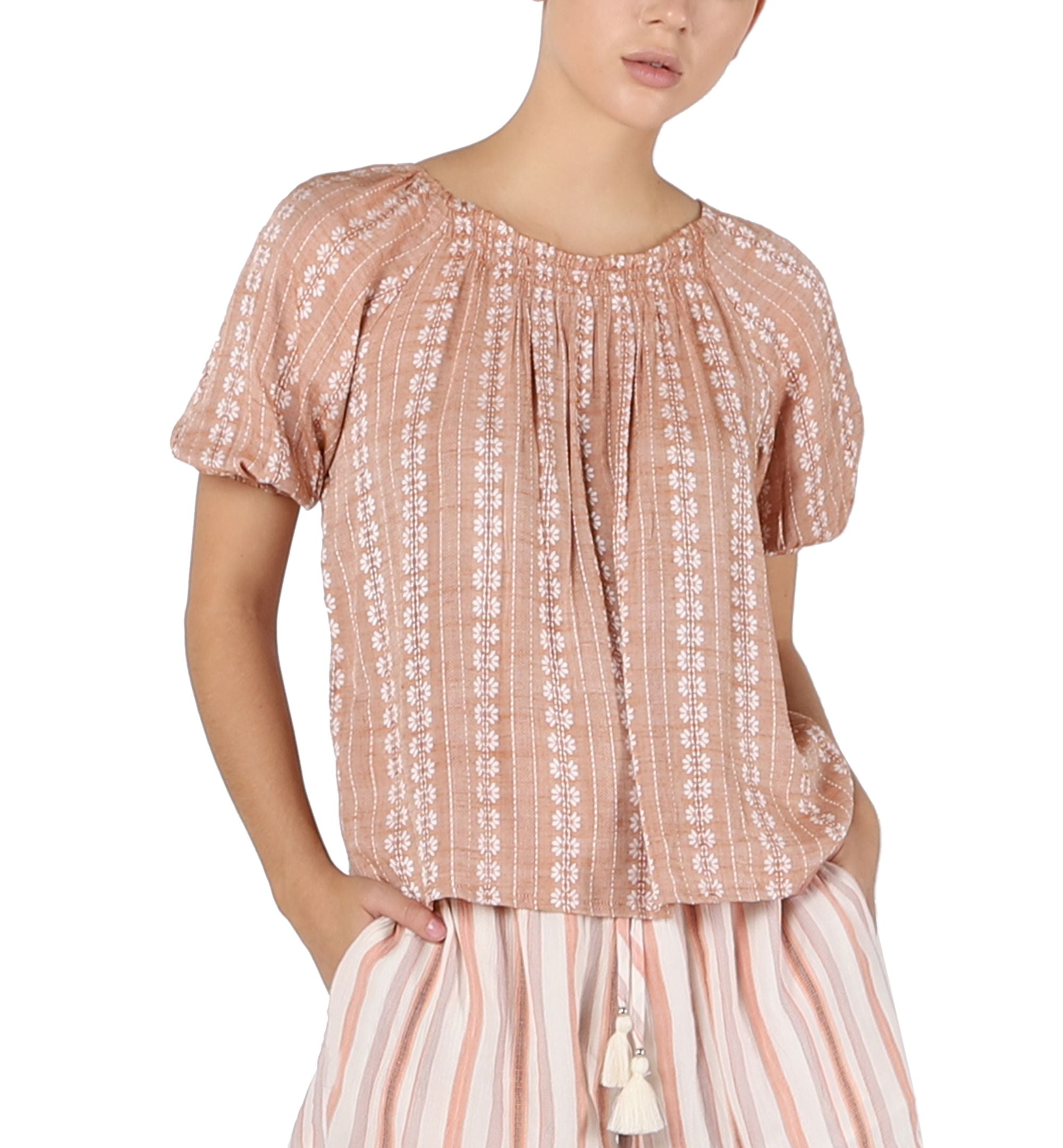 Women's Puff-Sleeve Top