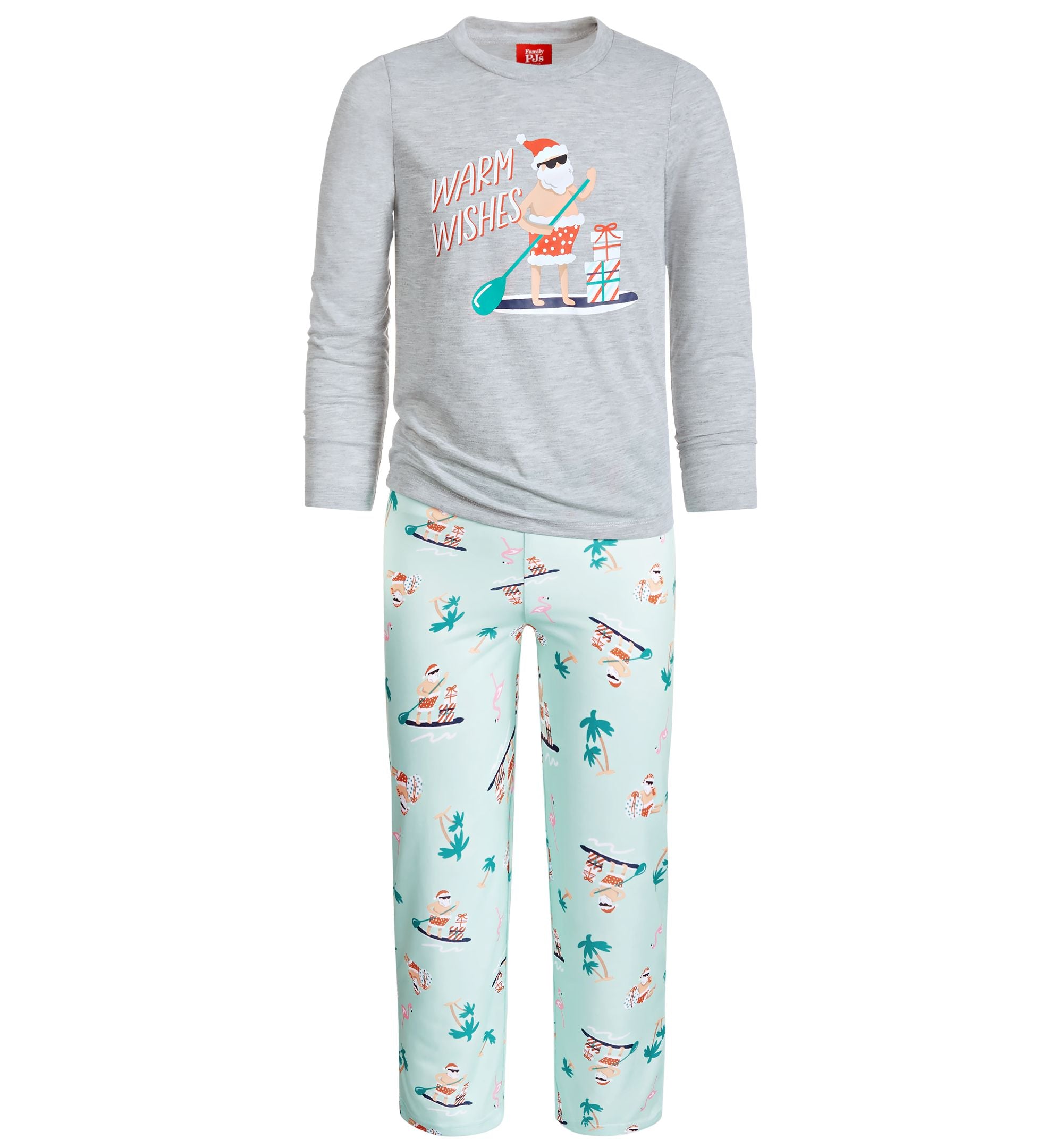 Matching Kids Tropical Santa Mix It Family Pajama Set