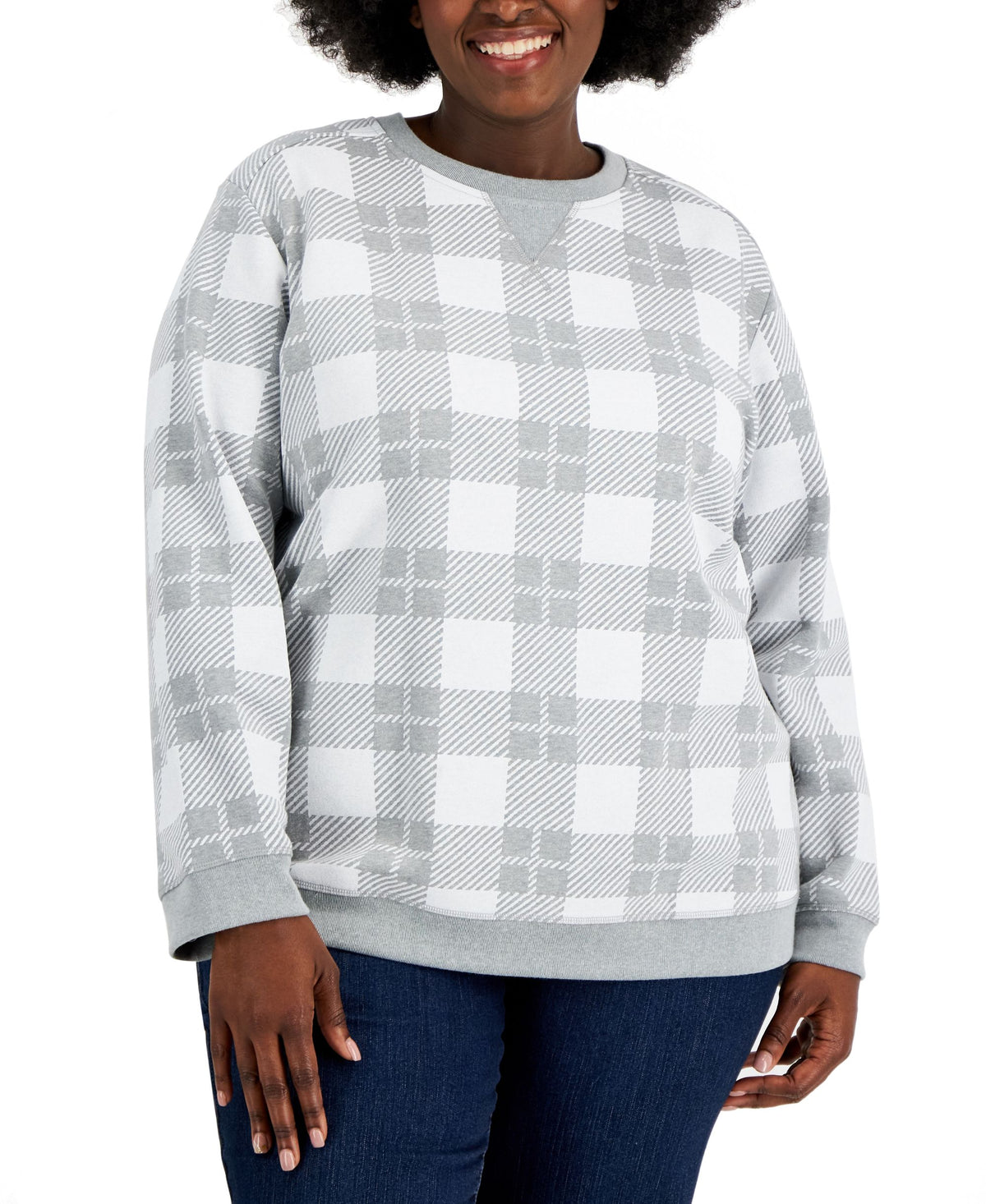 Plus Size Printed Sweatshirt