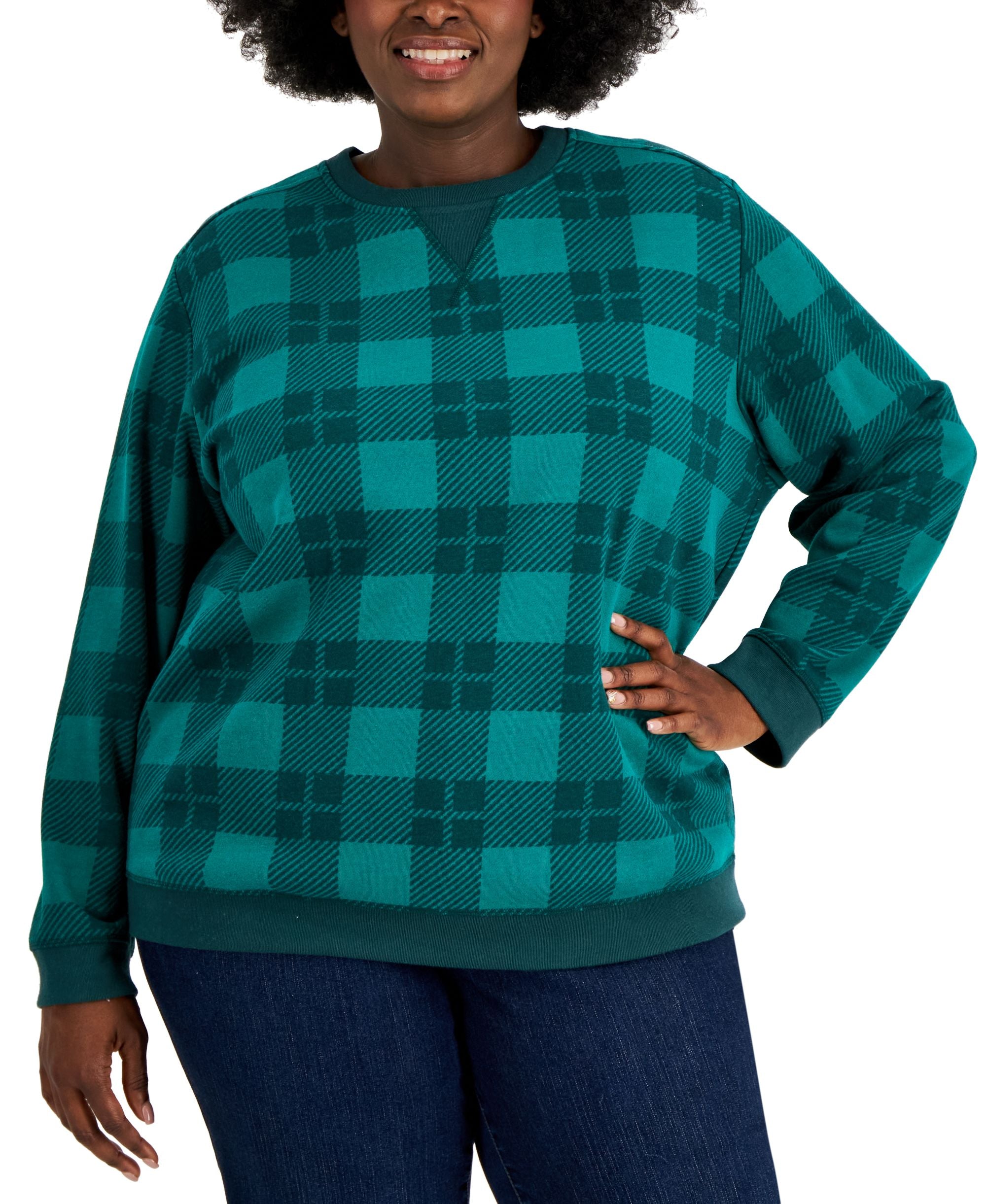 Karen Scott Plus Size Printed Sweatshirt