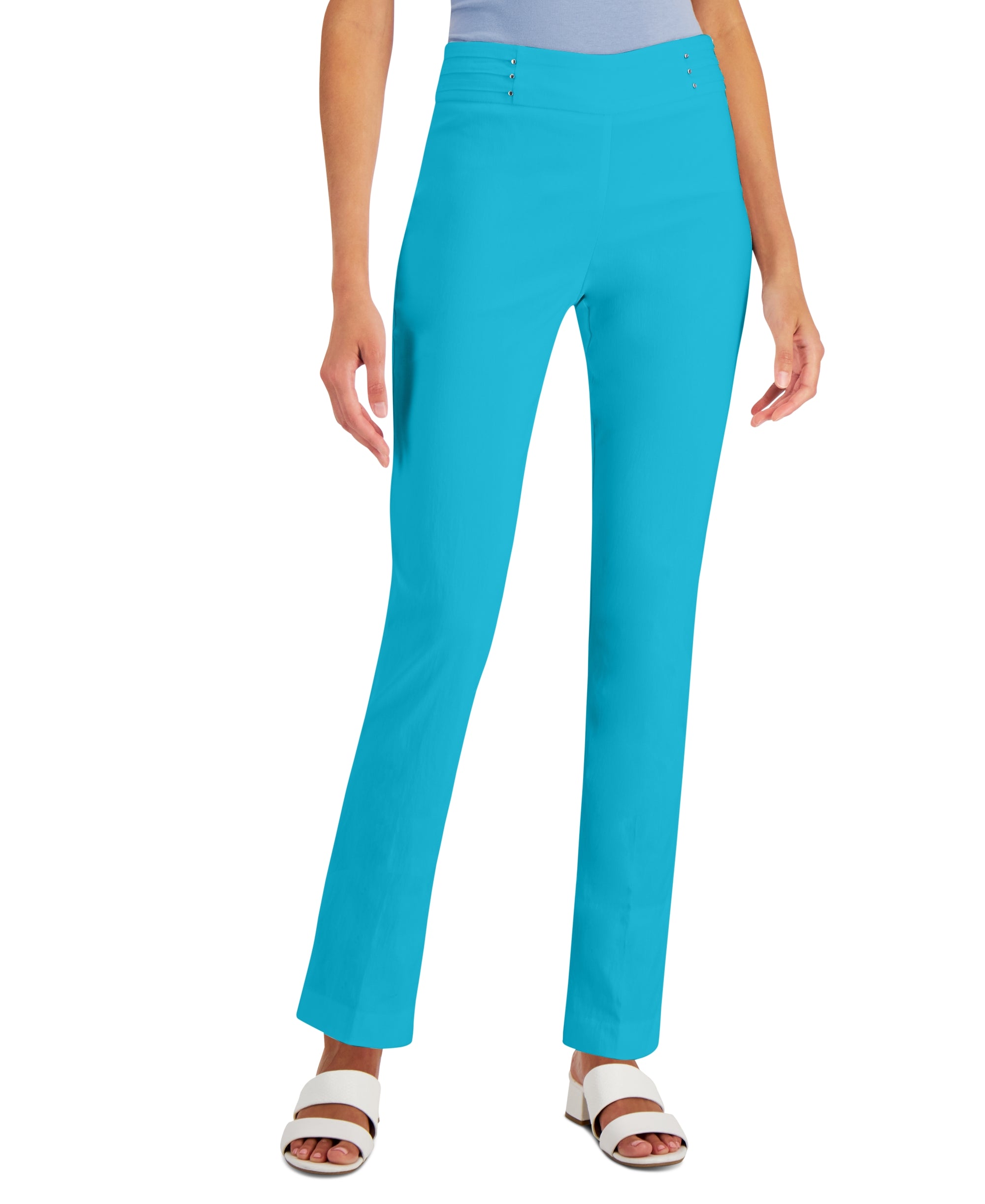 Studded Pull-On Pants, Petite & Petite Short