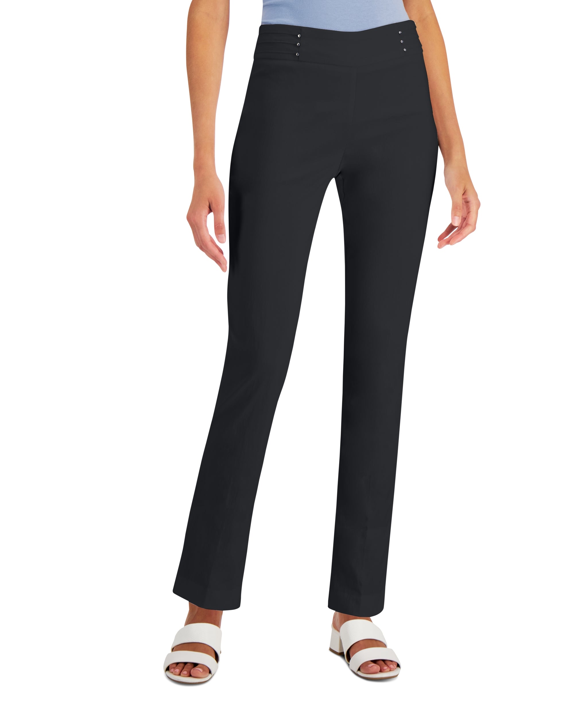 Studded Pull-On Pants, Petite & Petite Short