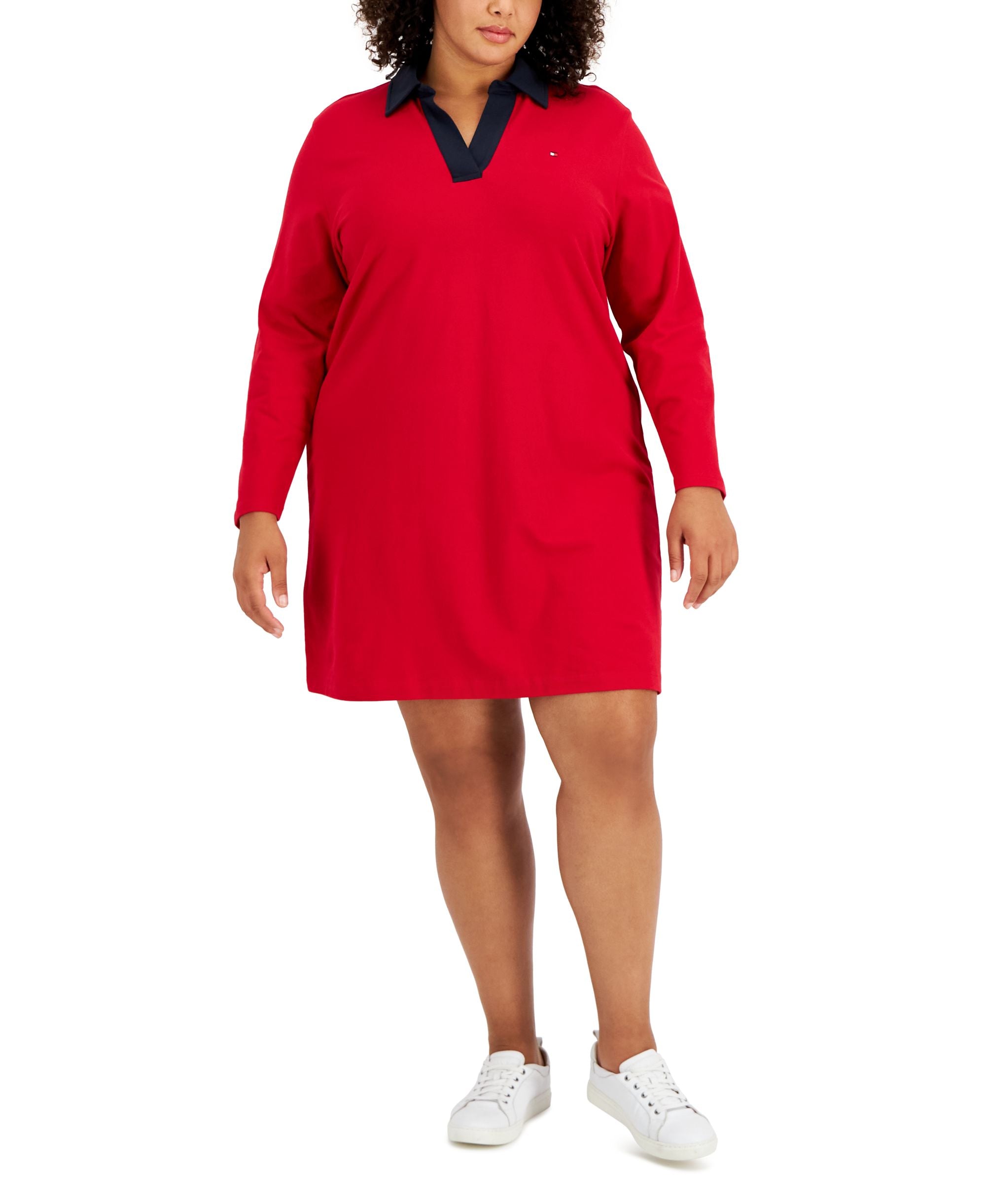 Tommy Hilfiger Plus Size Johnny Collar Rugby Dress