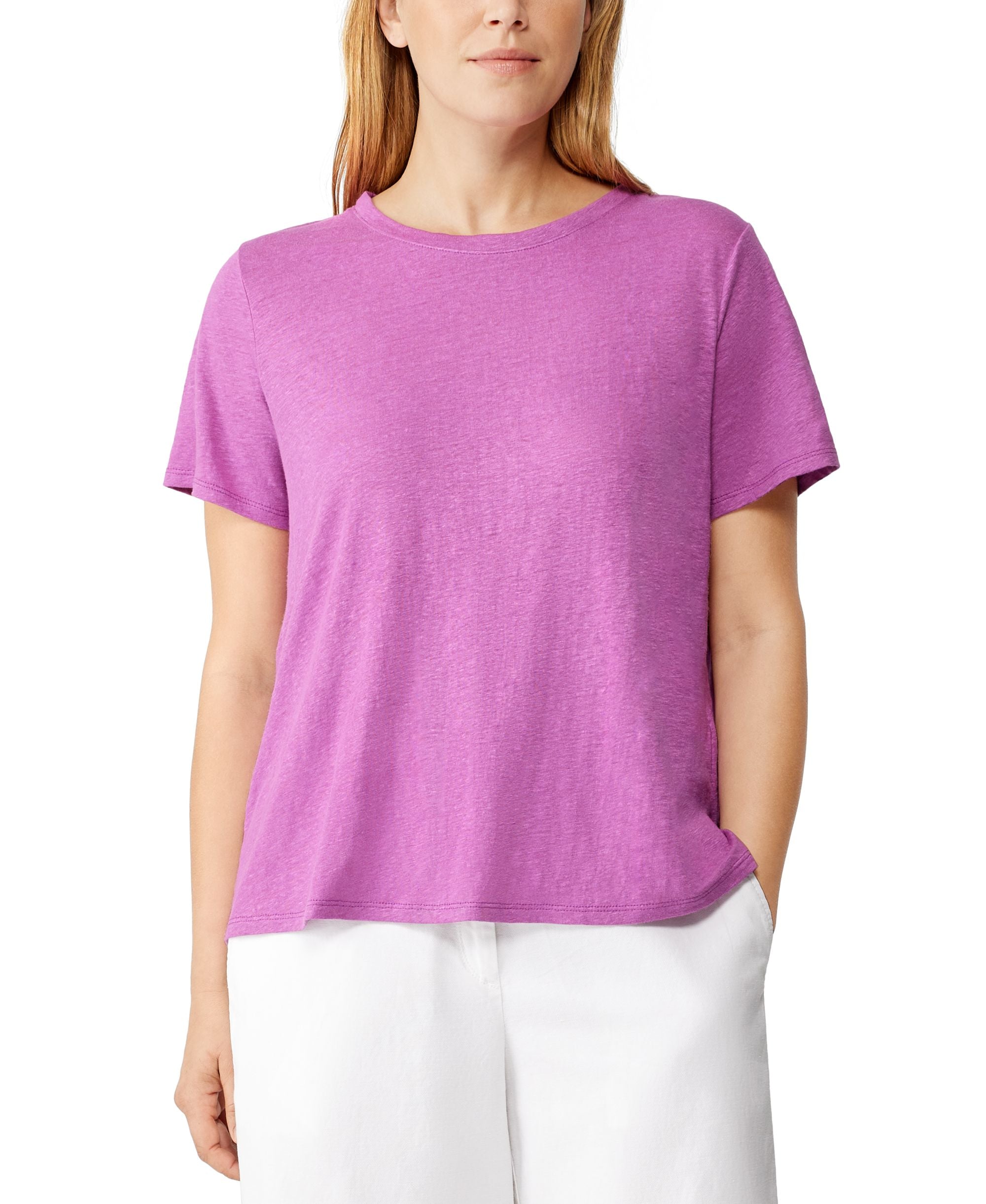 Eileen Fisher Organic Linen Crewneck T-Shirt