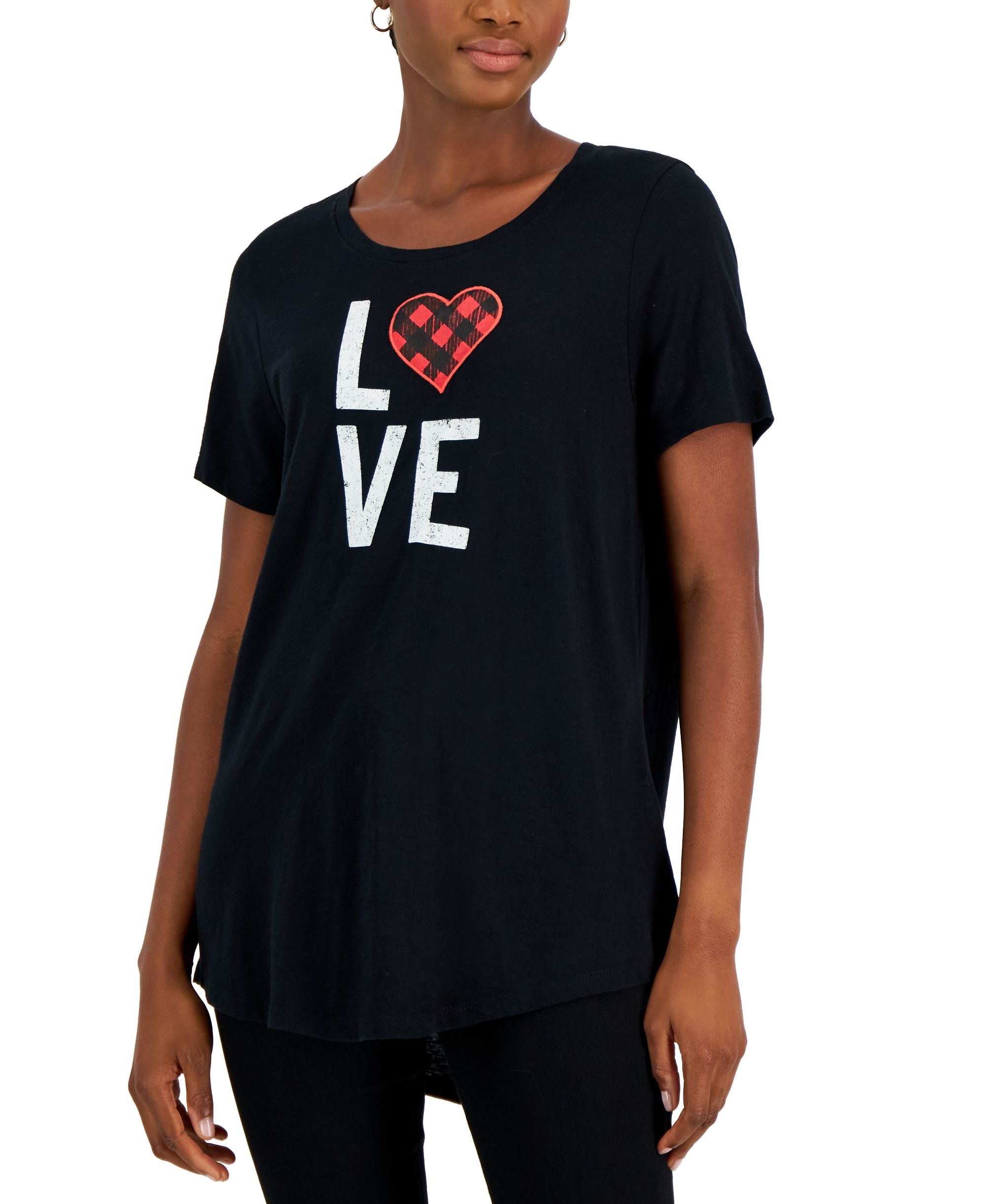 Women's Plaid Love T-Shirt