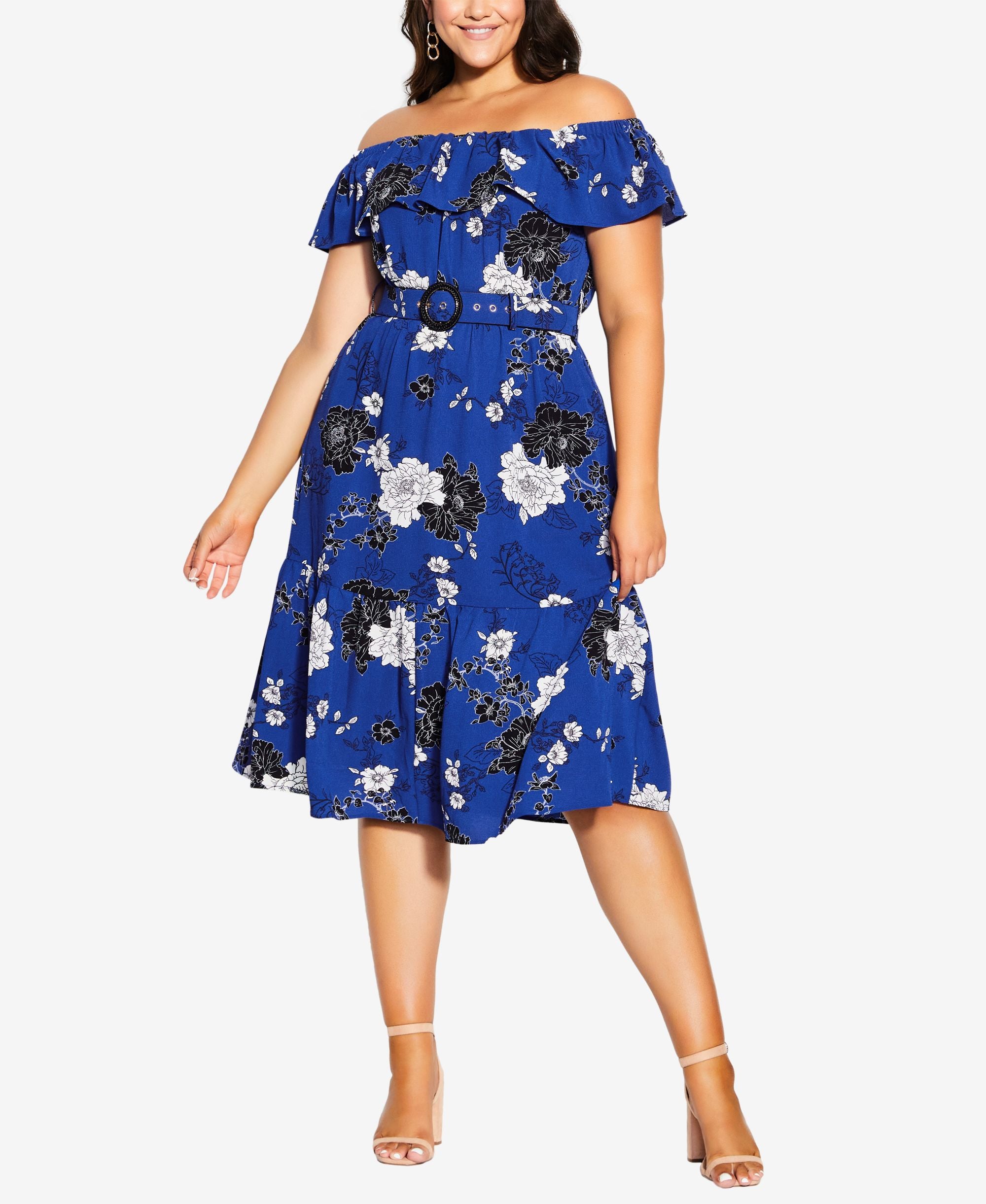 Trendy Plus Size La Fleur Dress