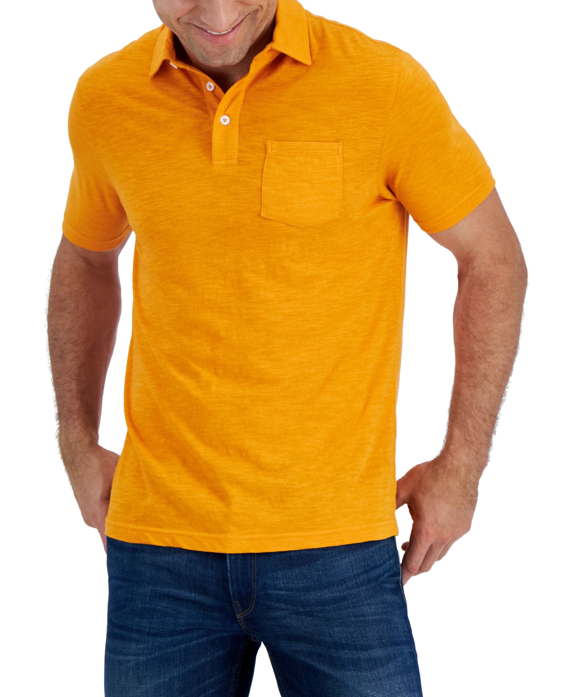 Men's Regular-Fit Textured Polo Shirt