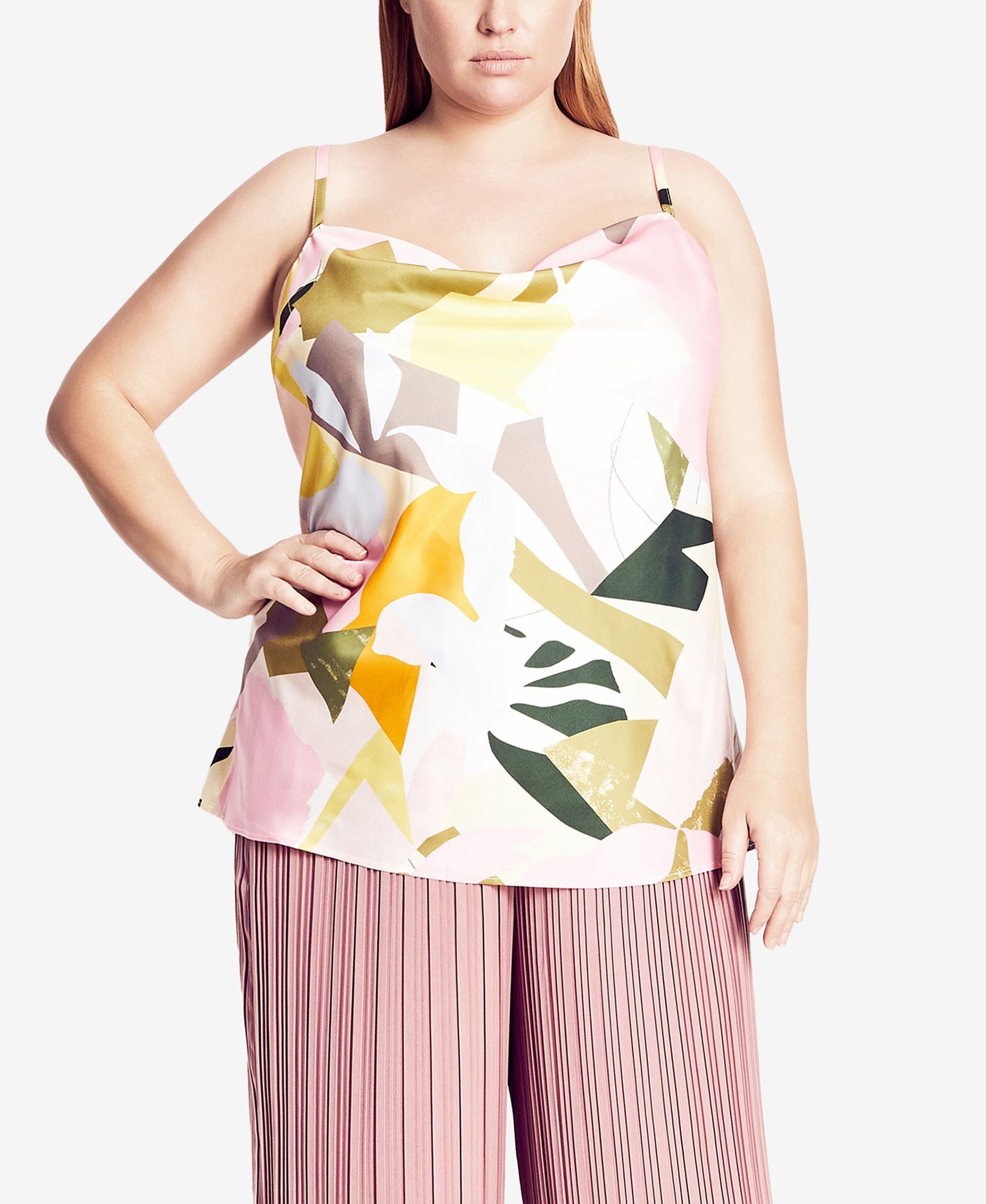 Trendy Plus Size Impressions Camisole Top
