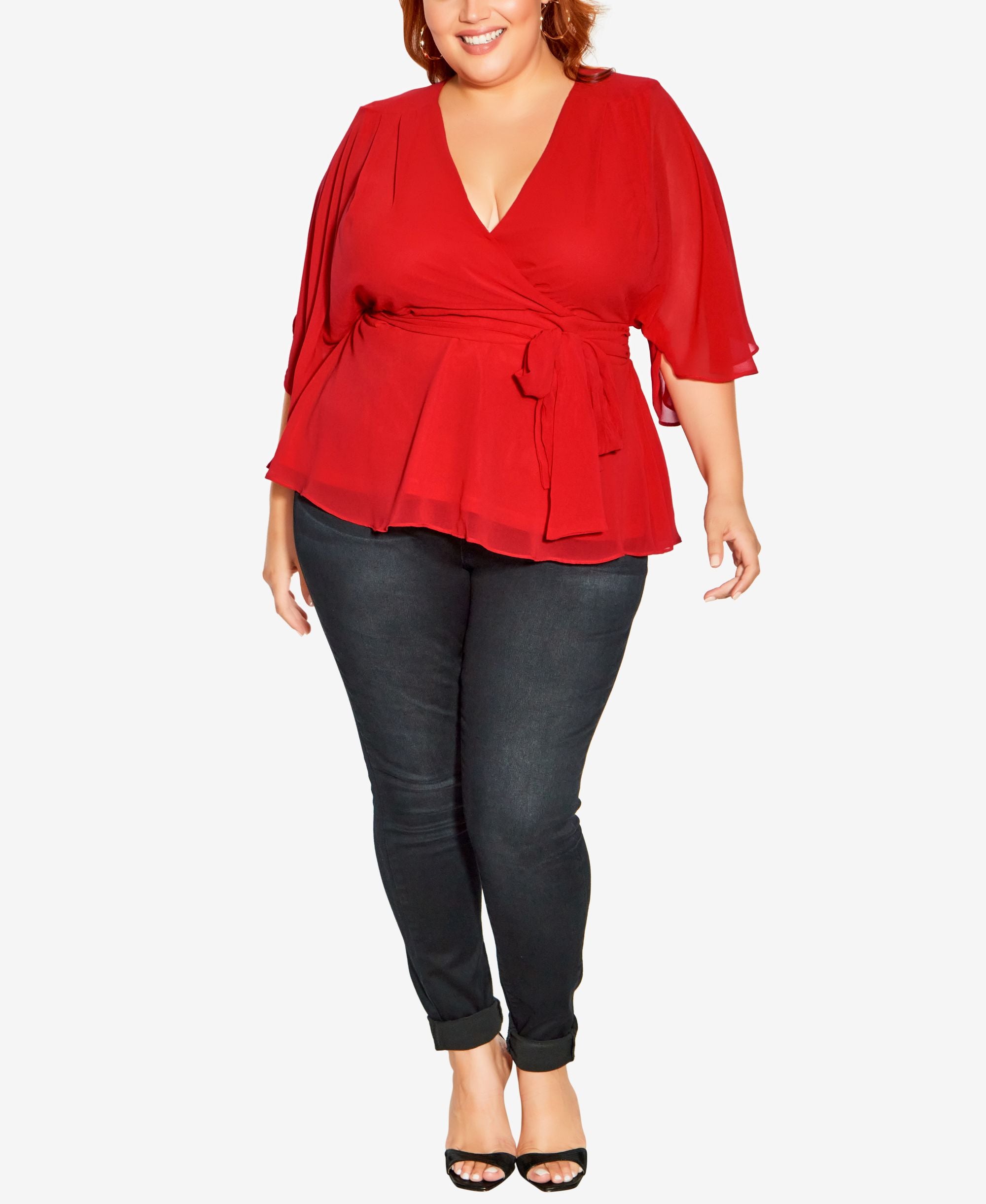 City Chic Elegant Wrap Top