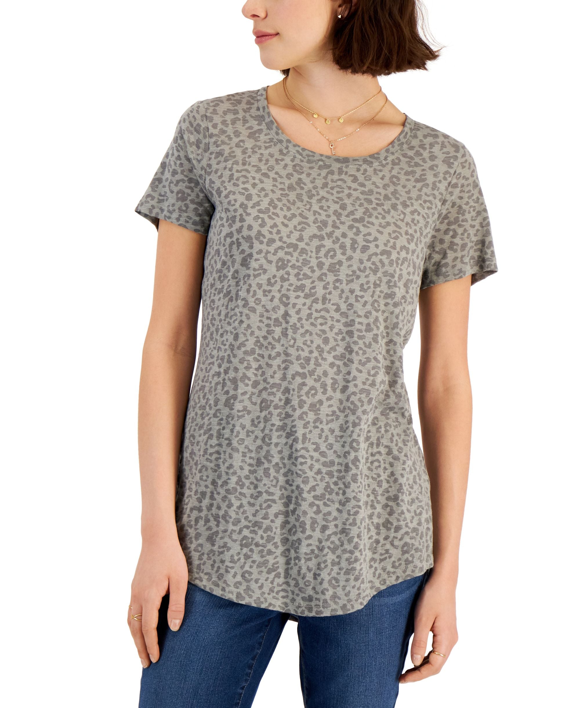 Petite Printed Classic Crewneck T-Shirt