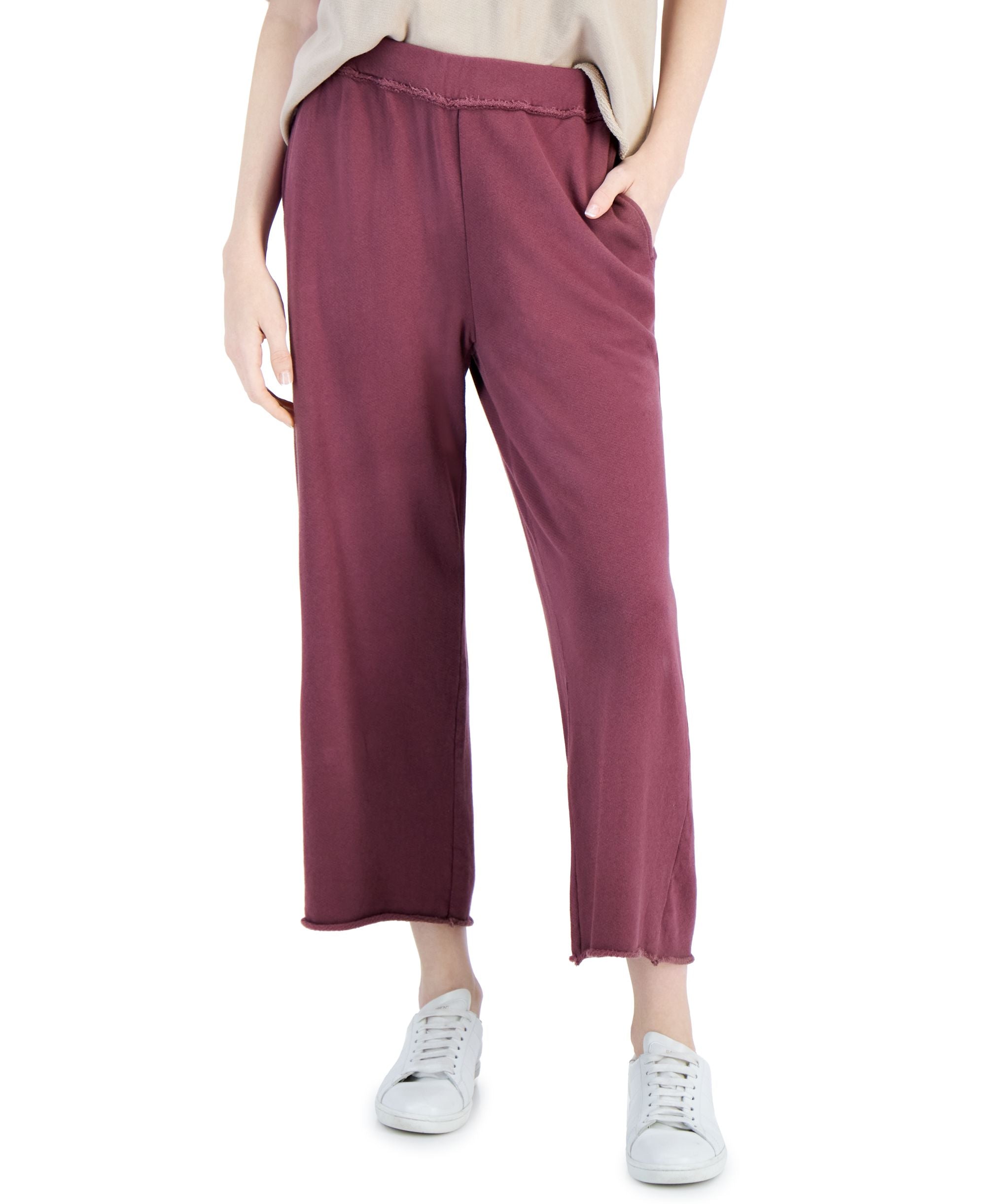 Eileen Fisher Womens Organic Cropped Pull On Pants