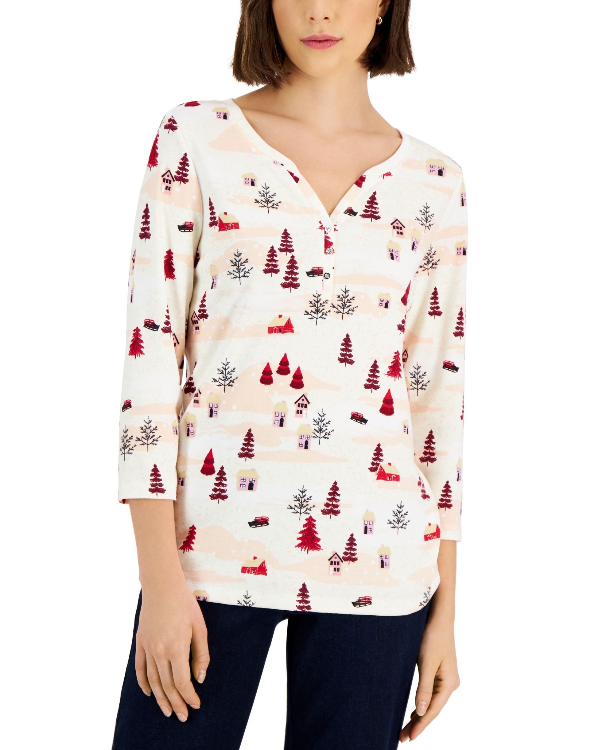 Petite Holiday Henley