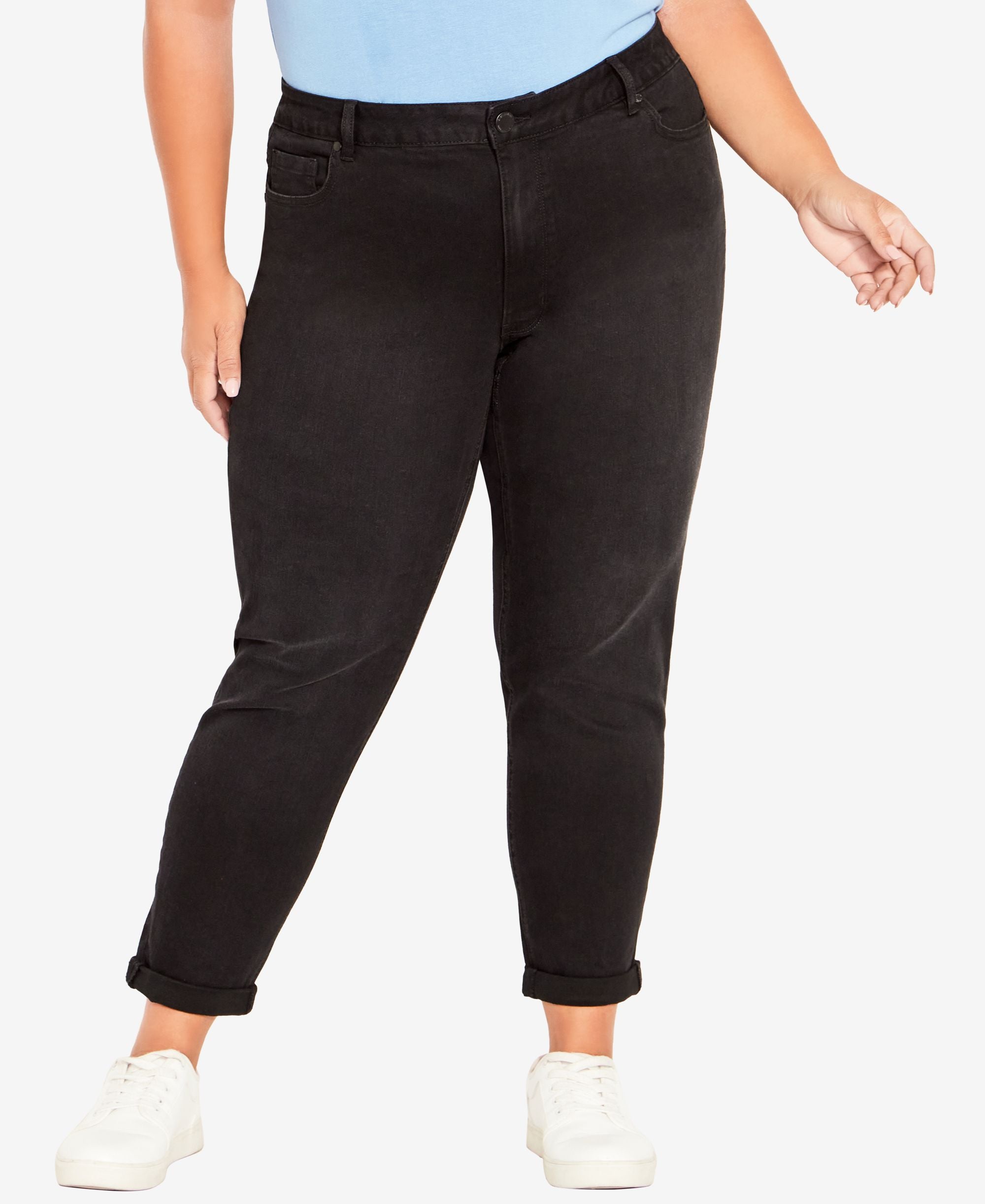 Plus Size Girlfriend Stretch Jeans