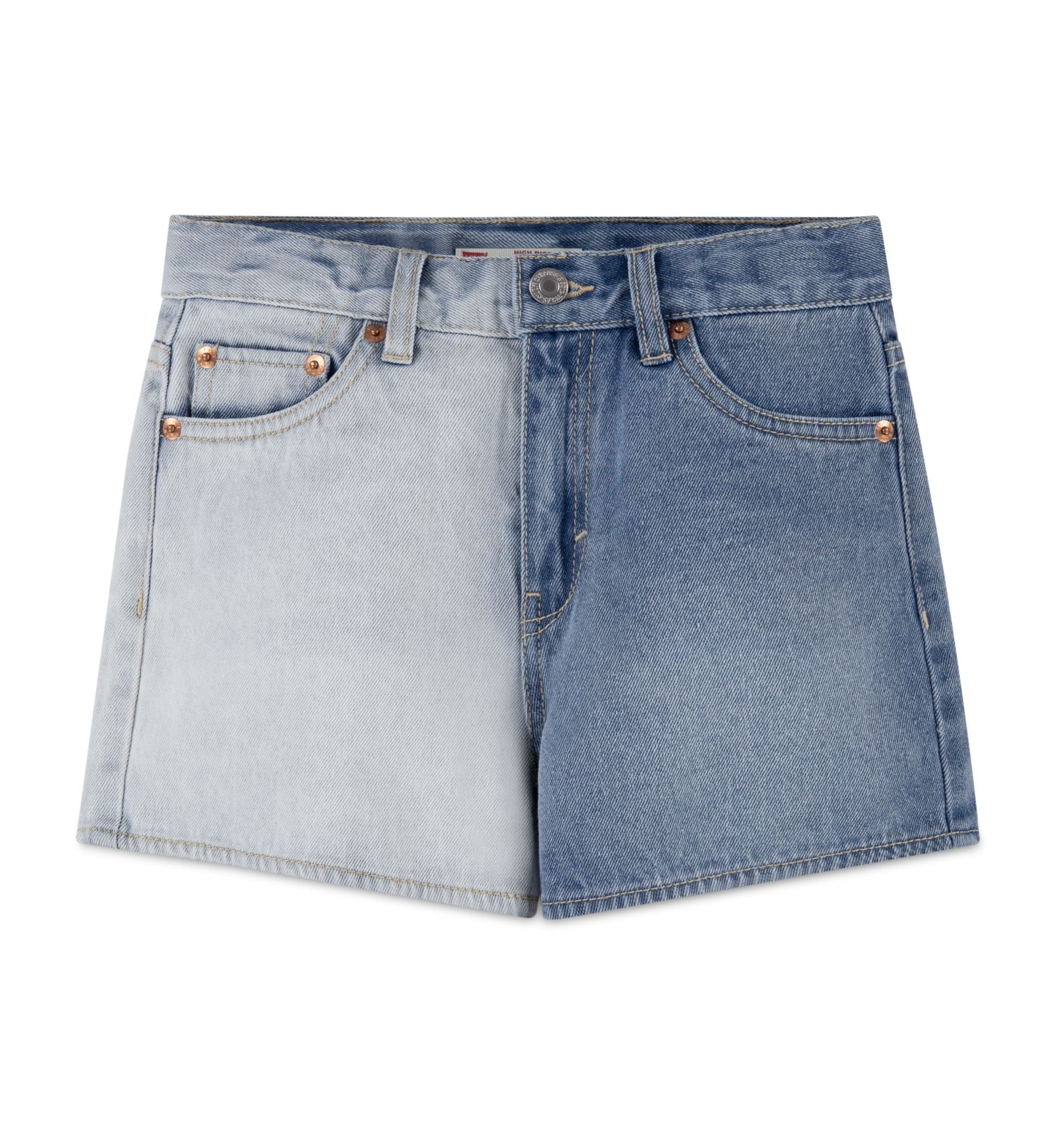 Levis Big Girls Bleach Dipped High Rise Shorts