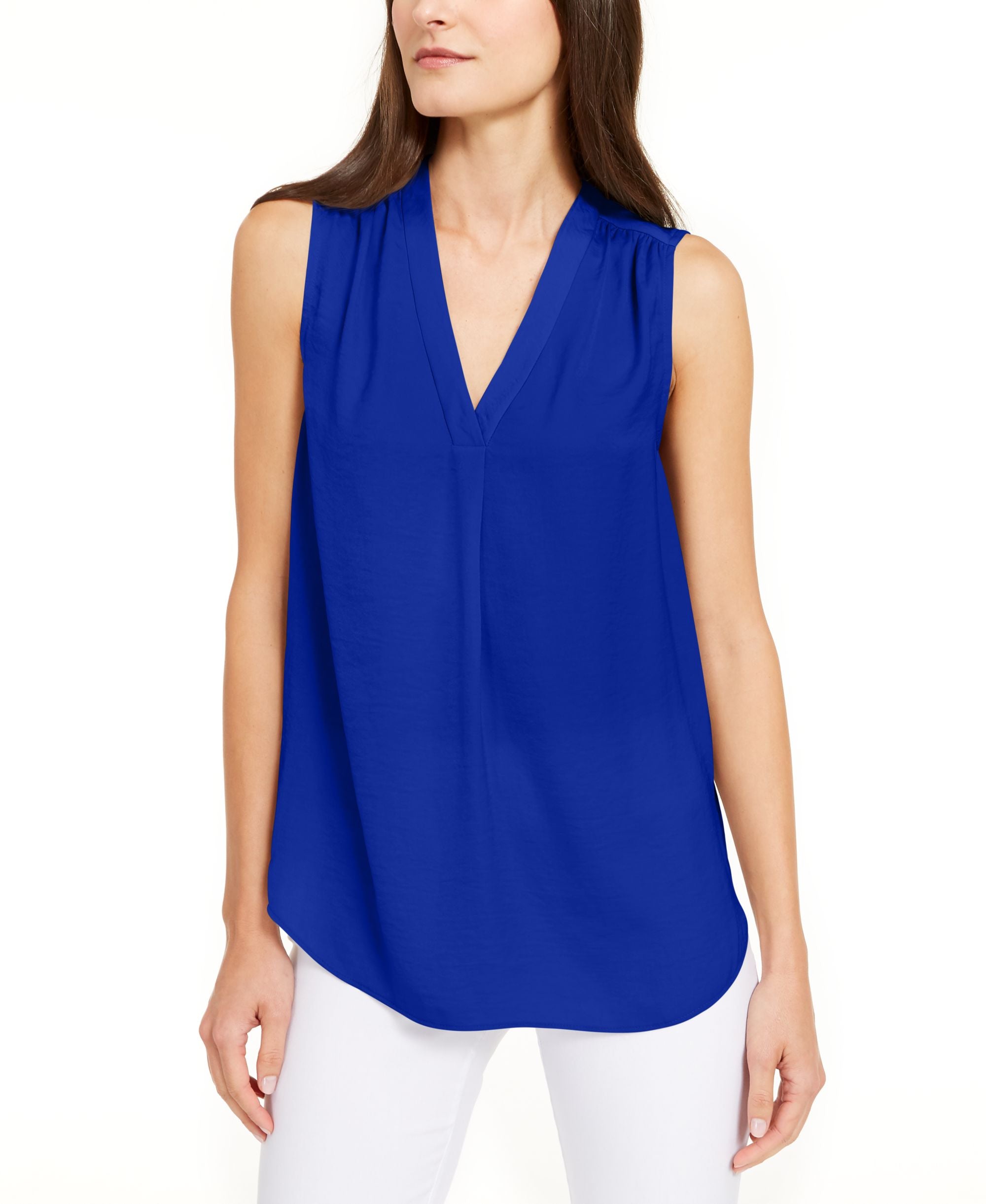 Women's Satin V-Neck Tank Top