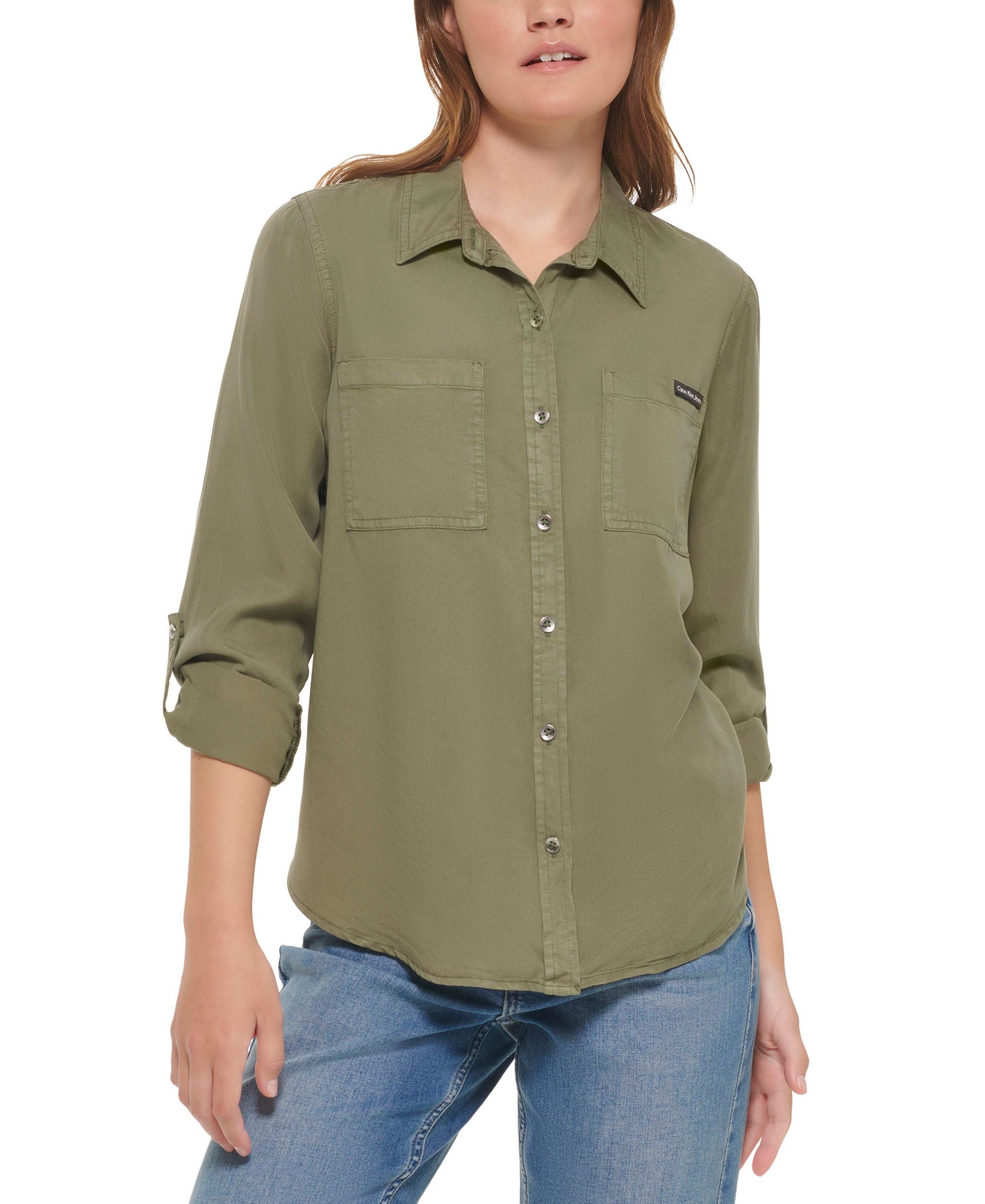 Calvin Klein Jeans Petite Utility Shirt