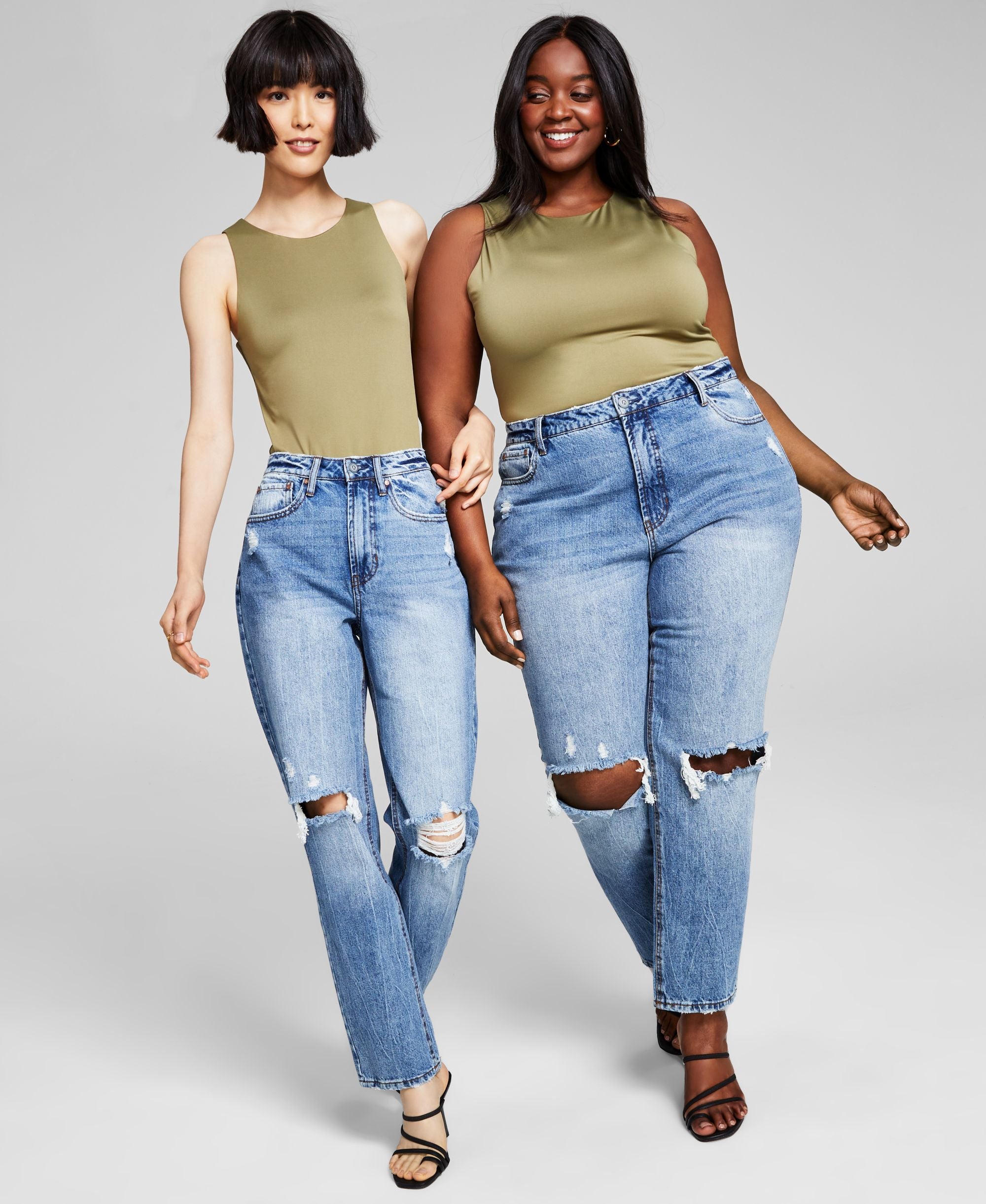 Now This Womens Ultra High Rise Straight Jeans