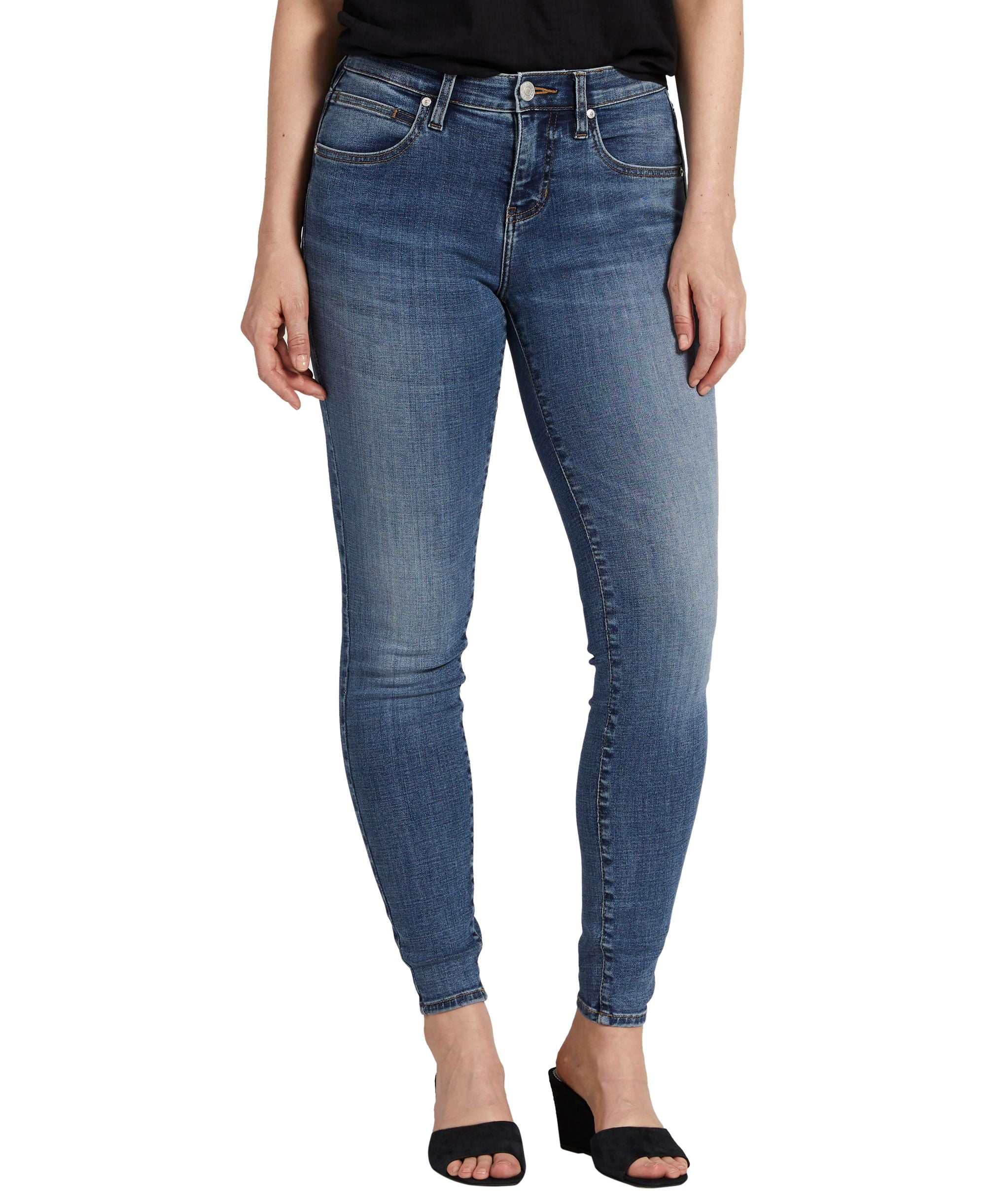 Jag Petite Cecilia Mid Rise Skinny Jeans