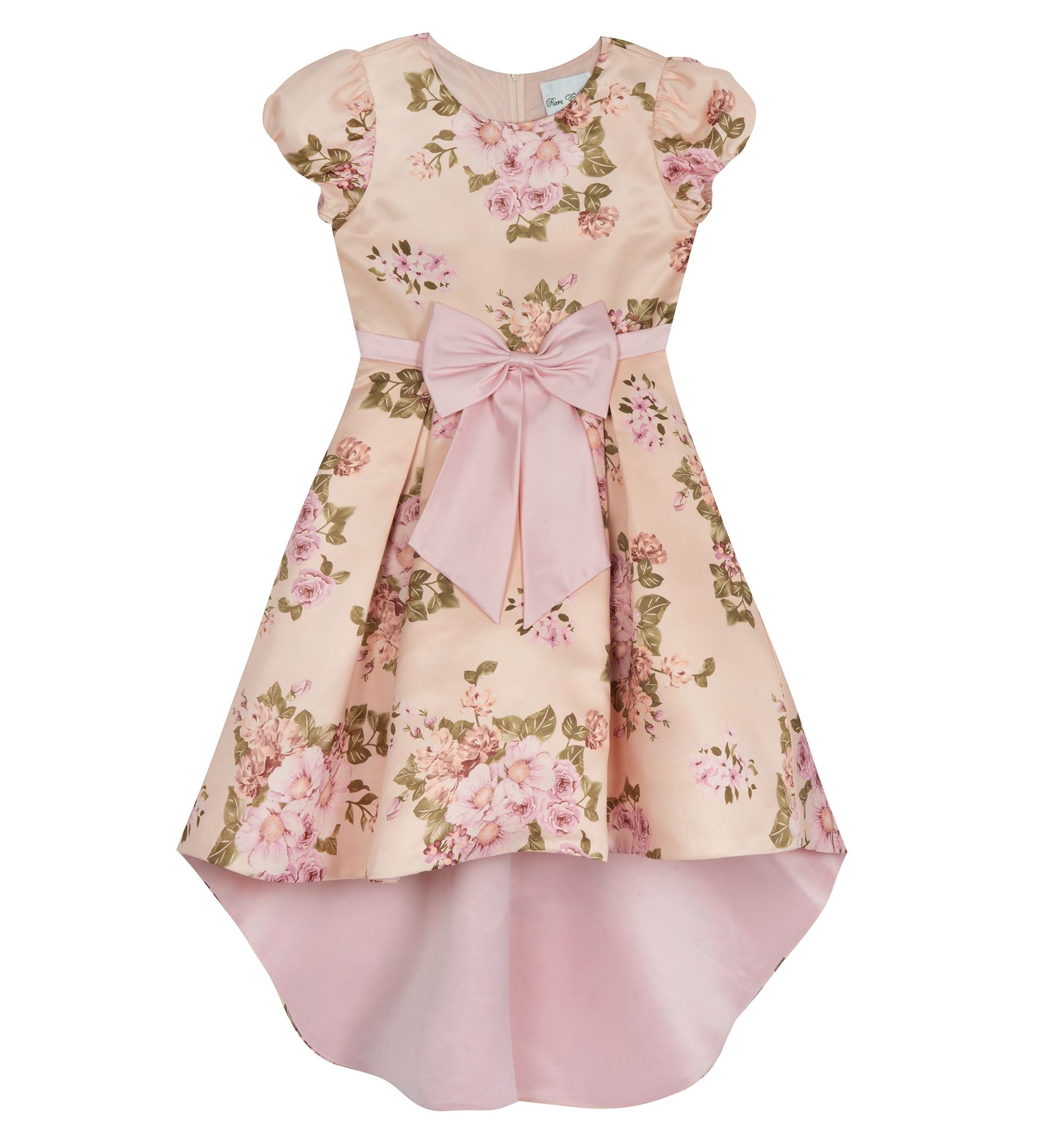 Big Girls Printed Hi Low Dress