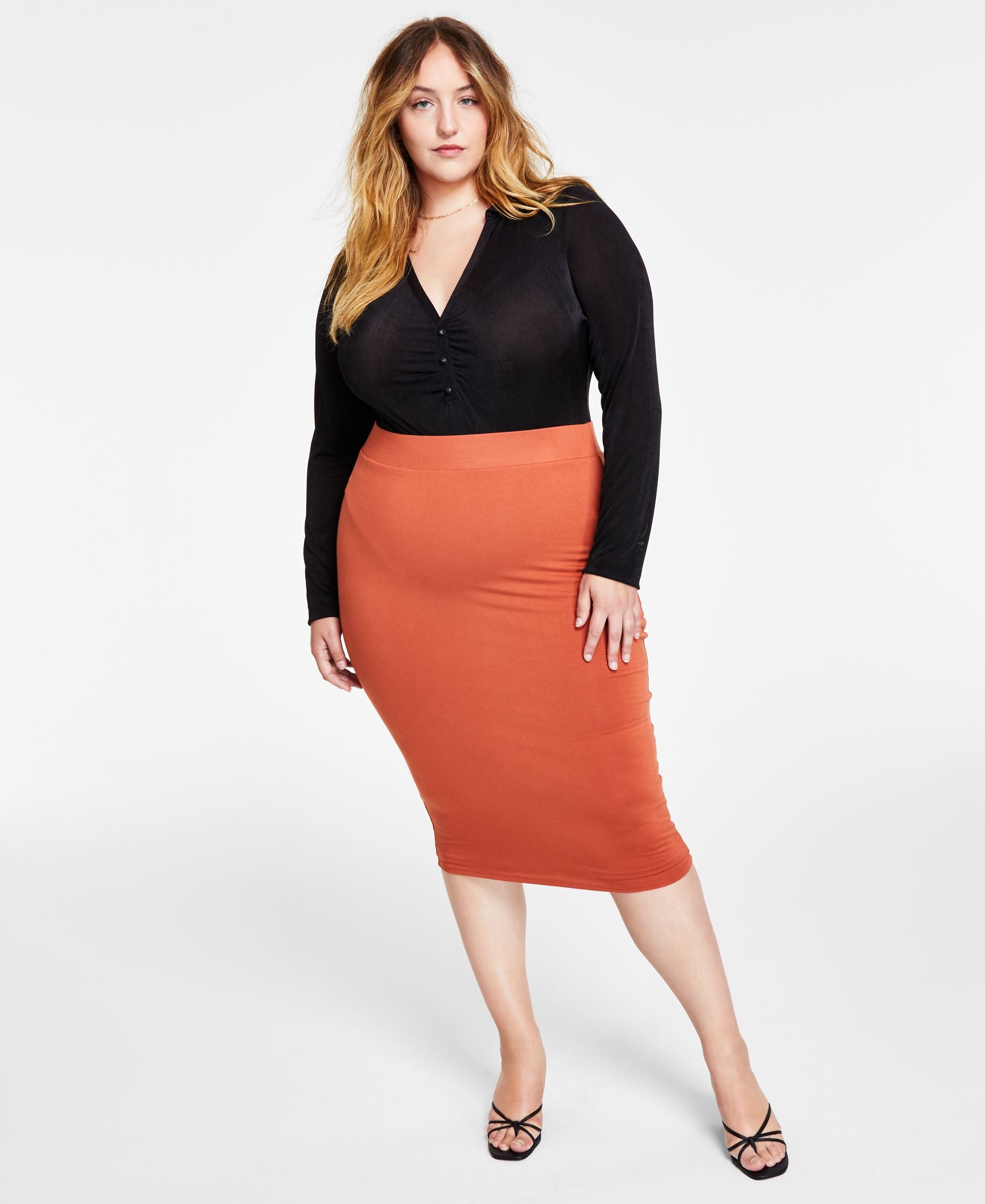 Bar III Bodycon Midi Skirt