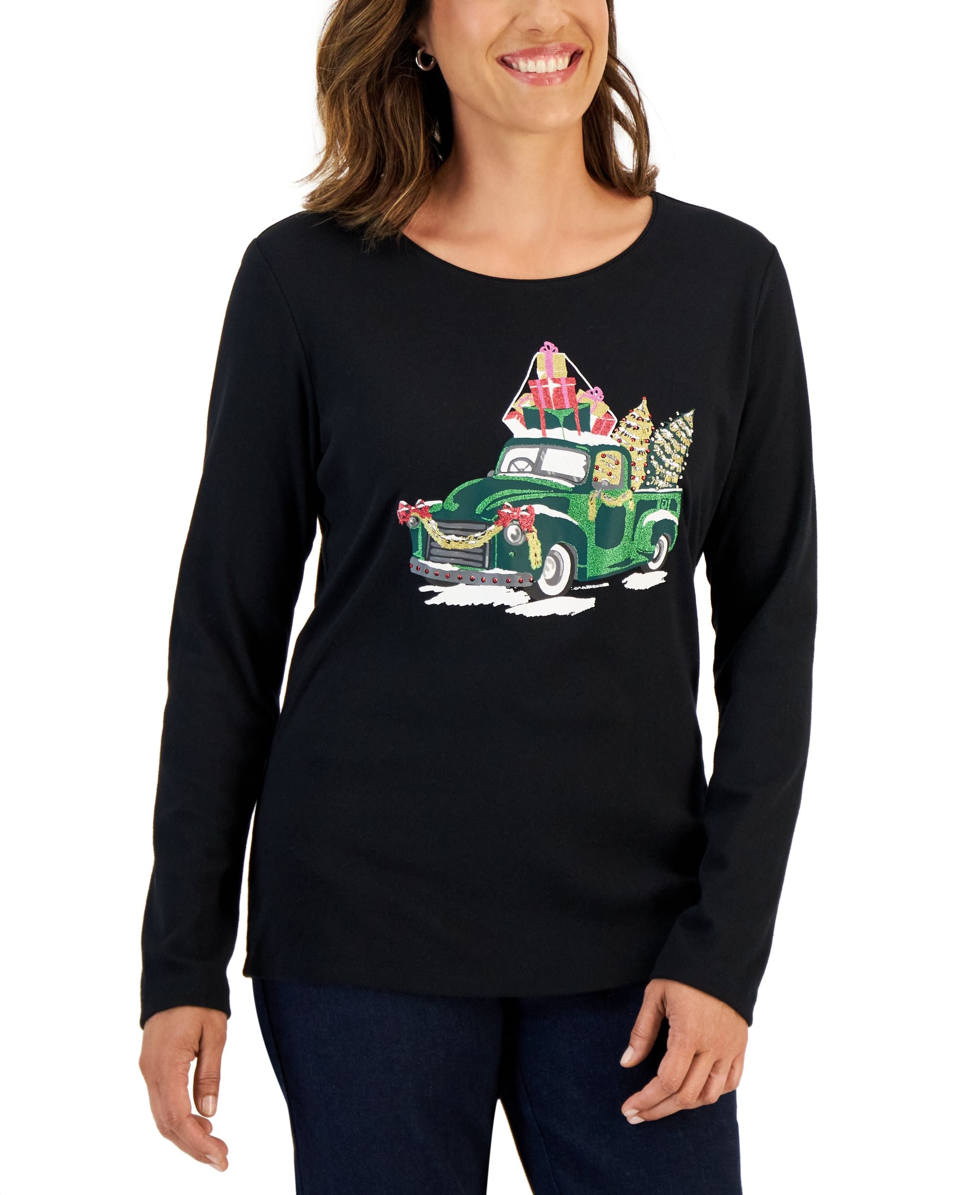 Women's Long-Sleeve Holiday Top