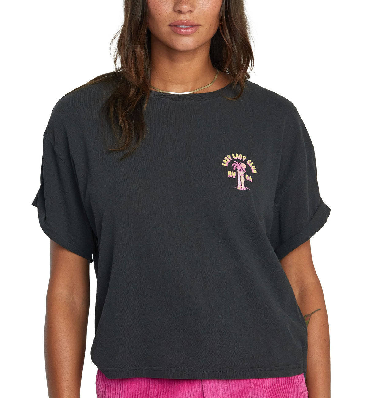 Juniors' Lazy Lady Club T-Shirt